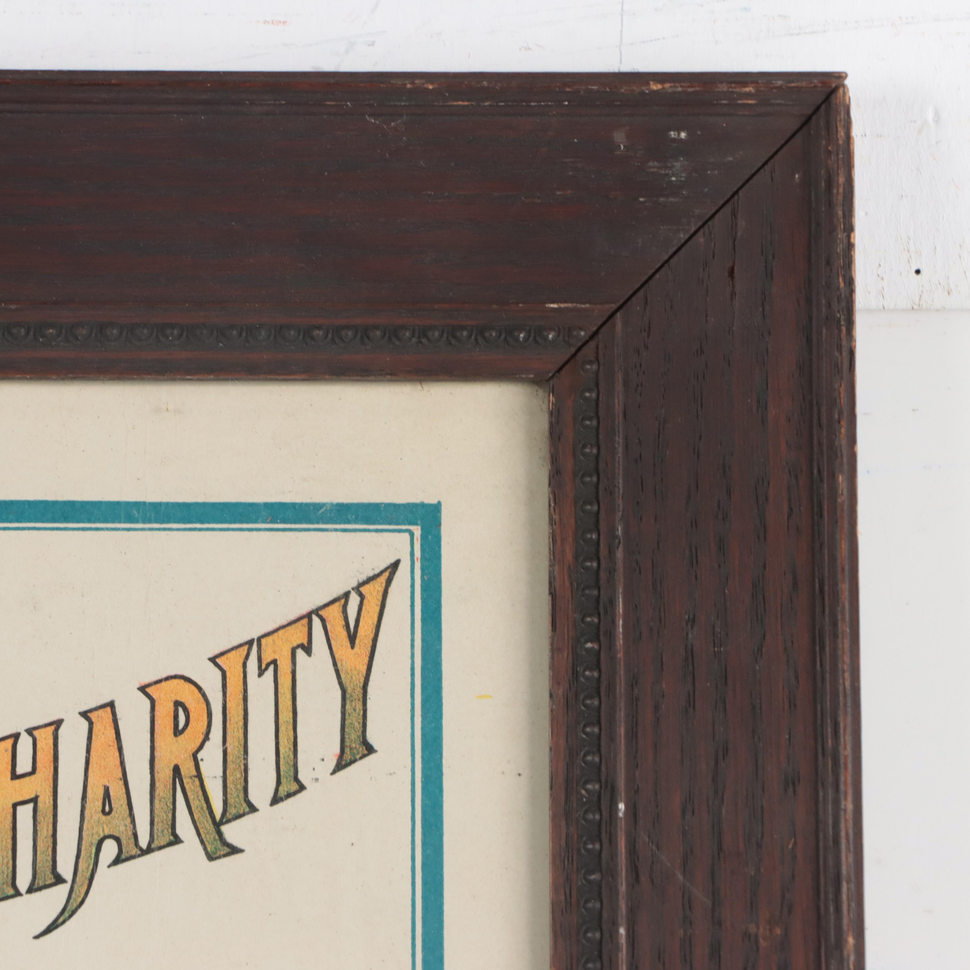 Independent Order of Odd Fellows Chromolithograph, Late 19th Century