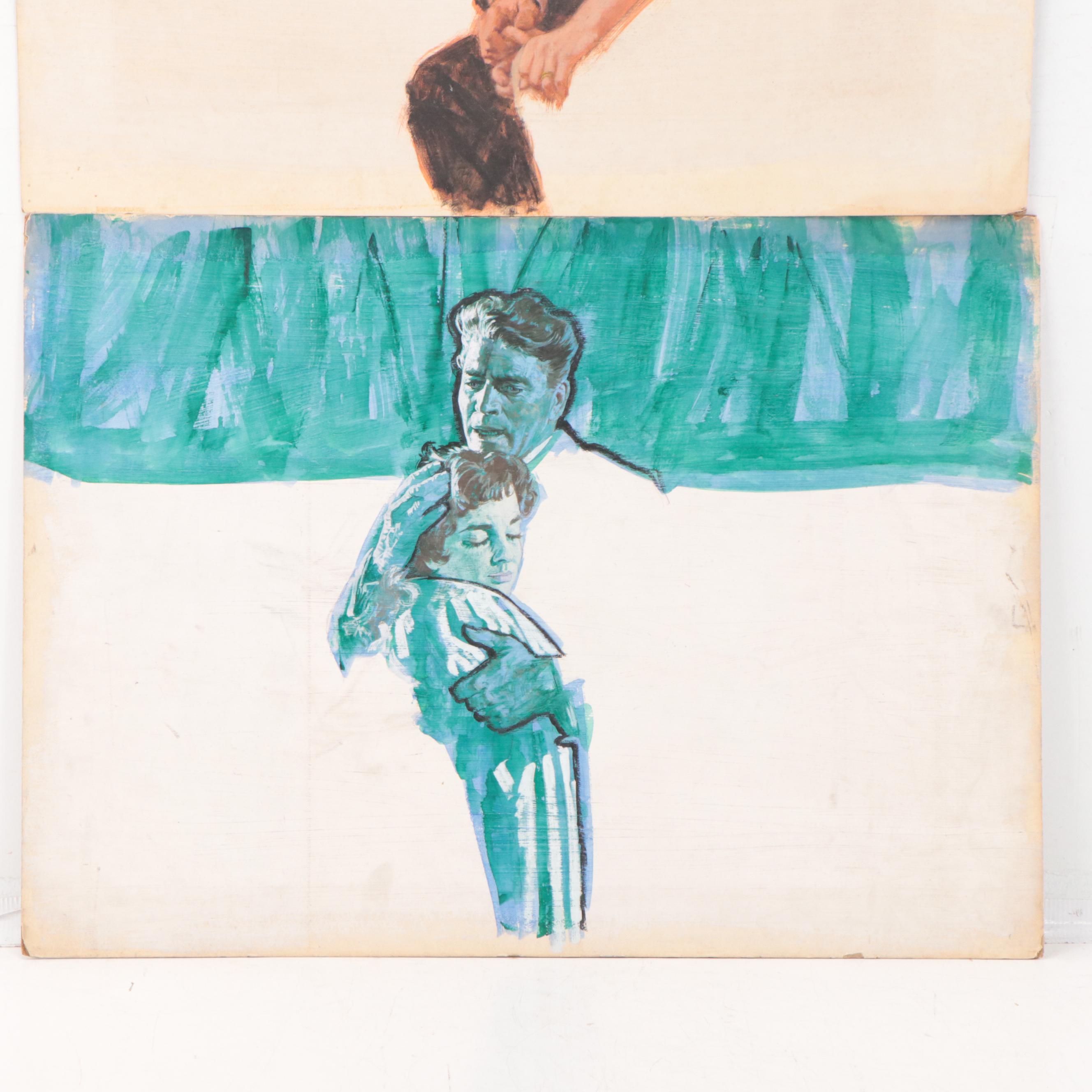 Darrell Greene Oil Painting Illustration Portraits, Mid to Late 20th Century