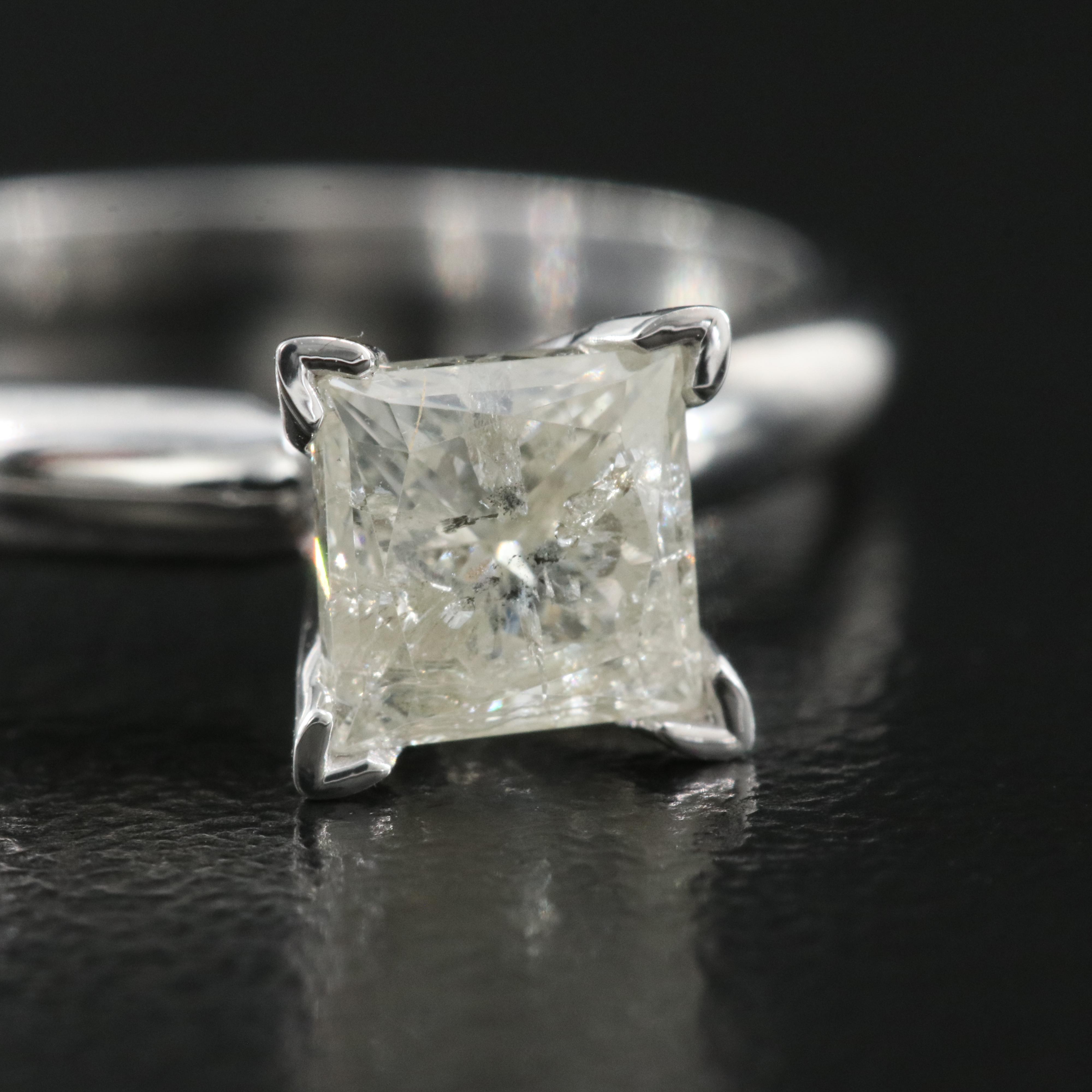 10K 0.97 CT Diamond Solitaire Ring