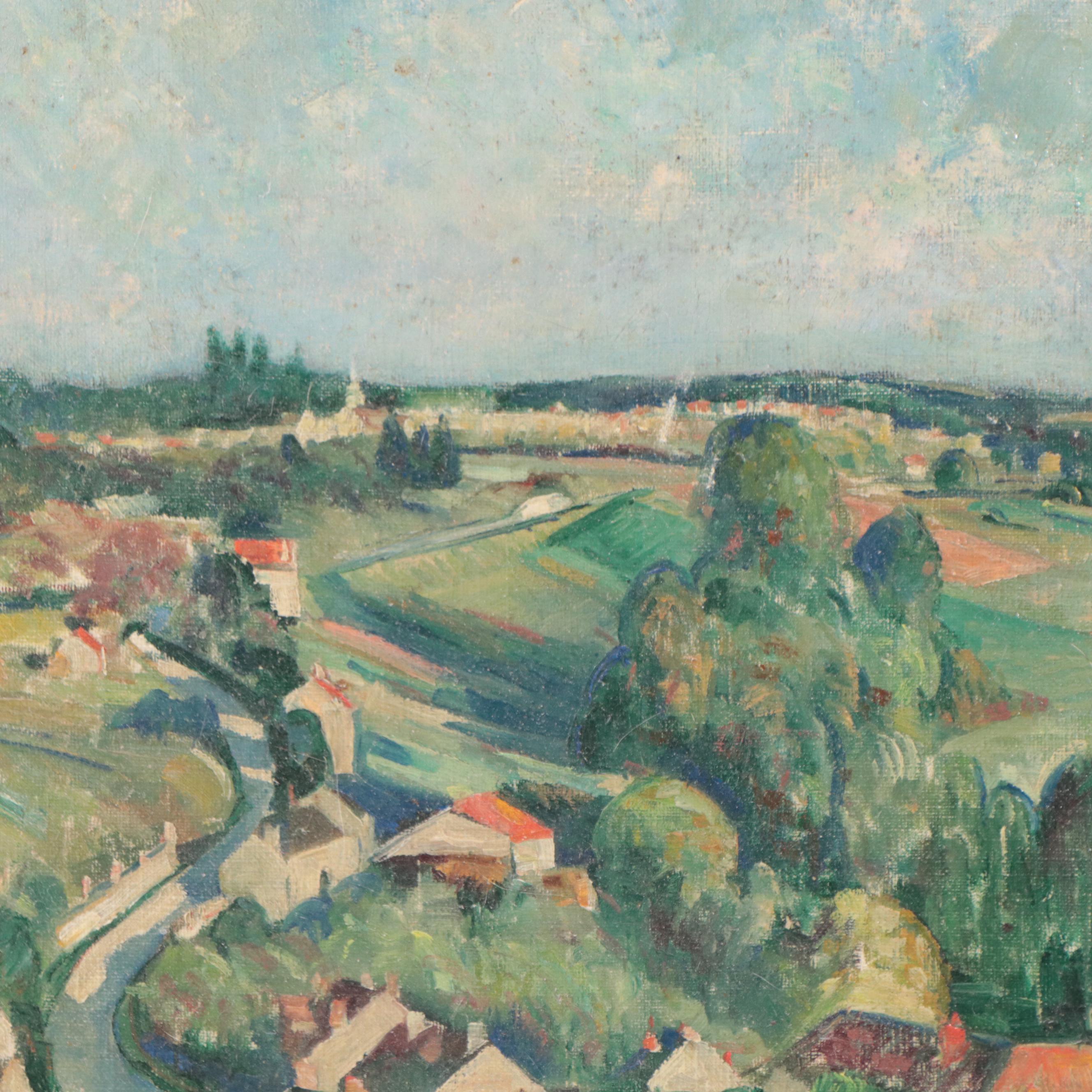 Paul Childlaw Oil Painting of French Provençal Landscape, 1927