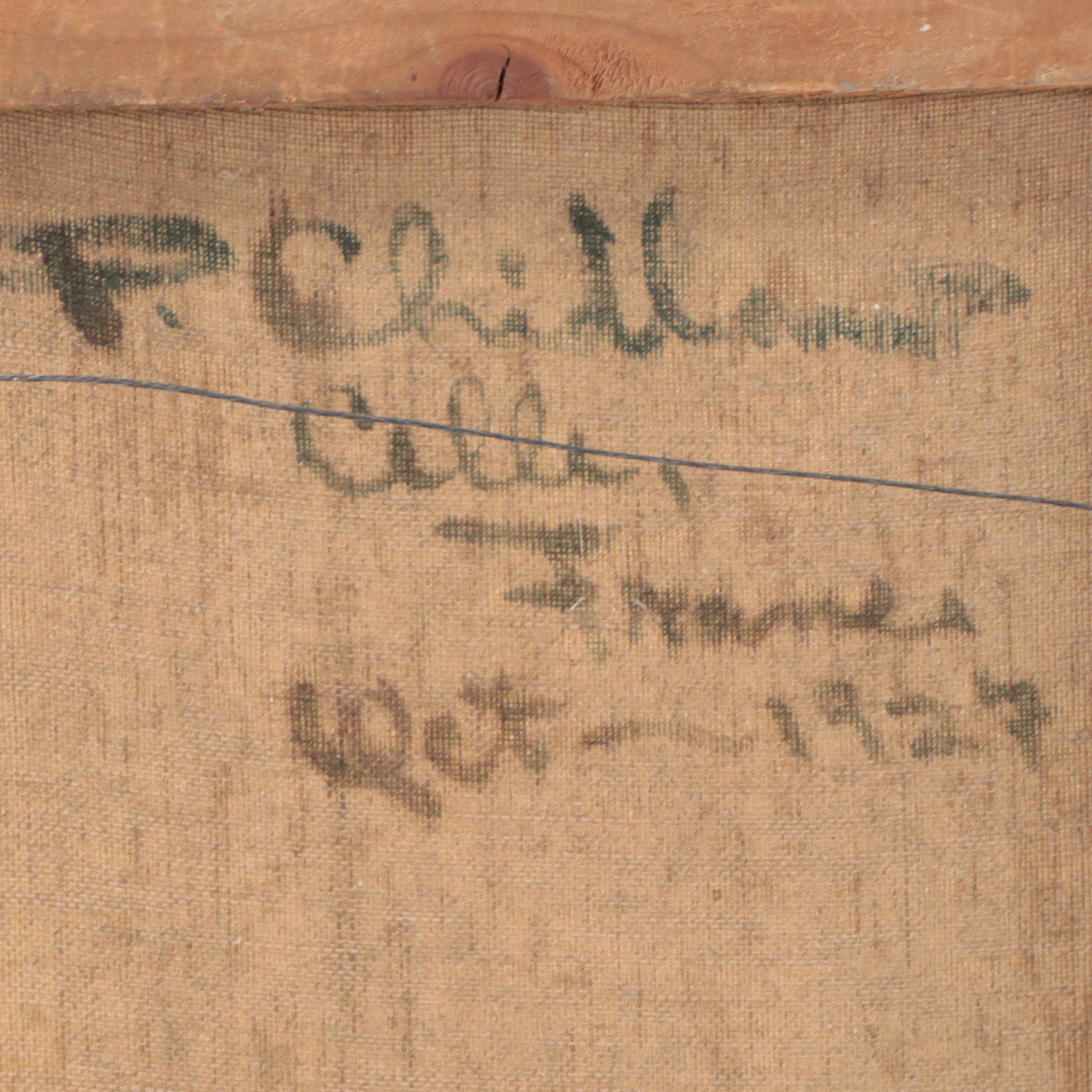 Paul Childlaw Oil Painting of French Provençal Landscape, 1927