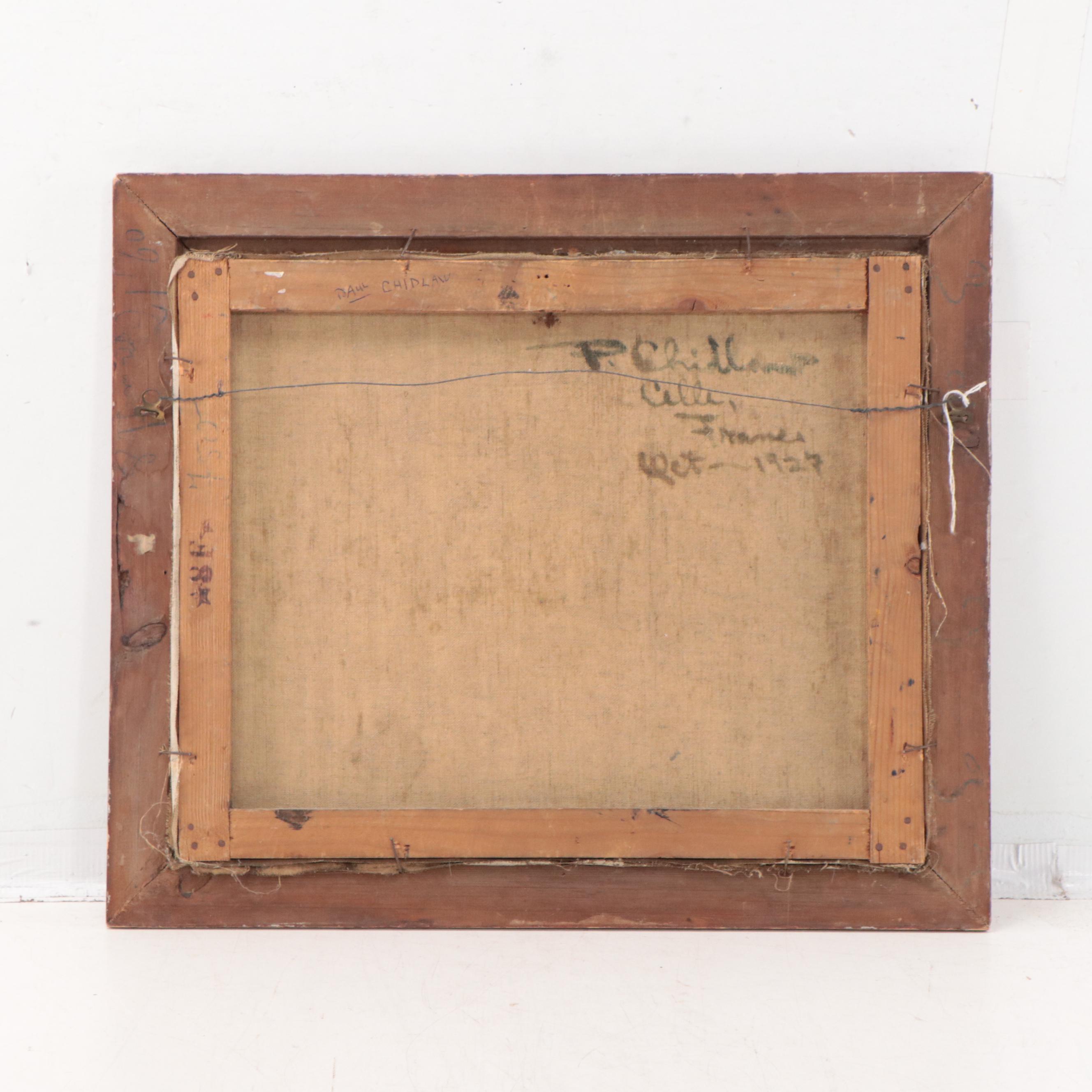 Paul Childlaw Oil Painting of French Provençal Landscape, 1927