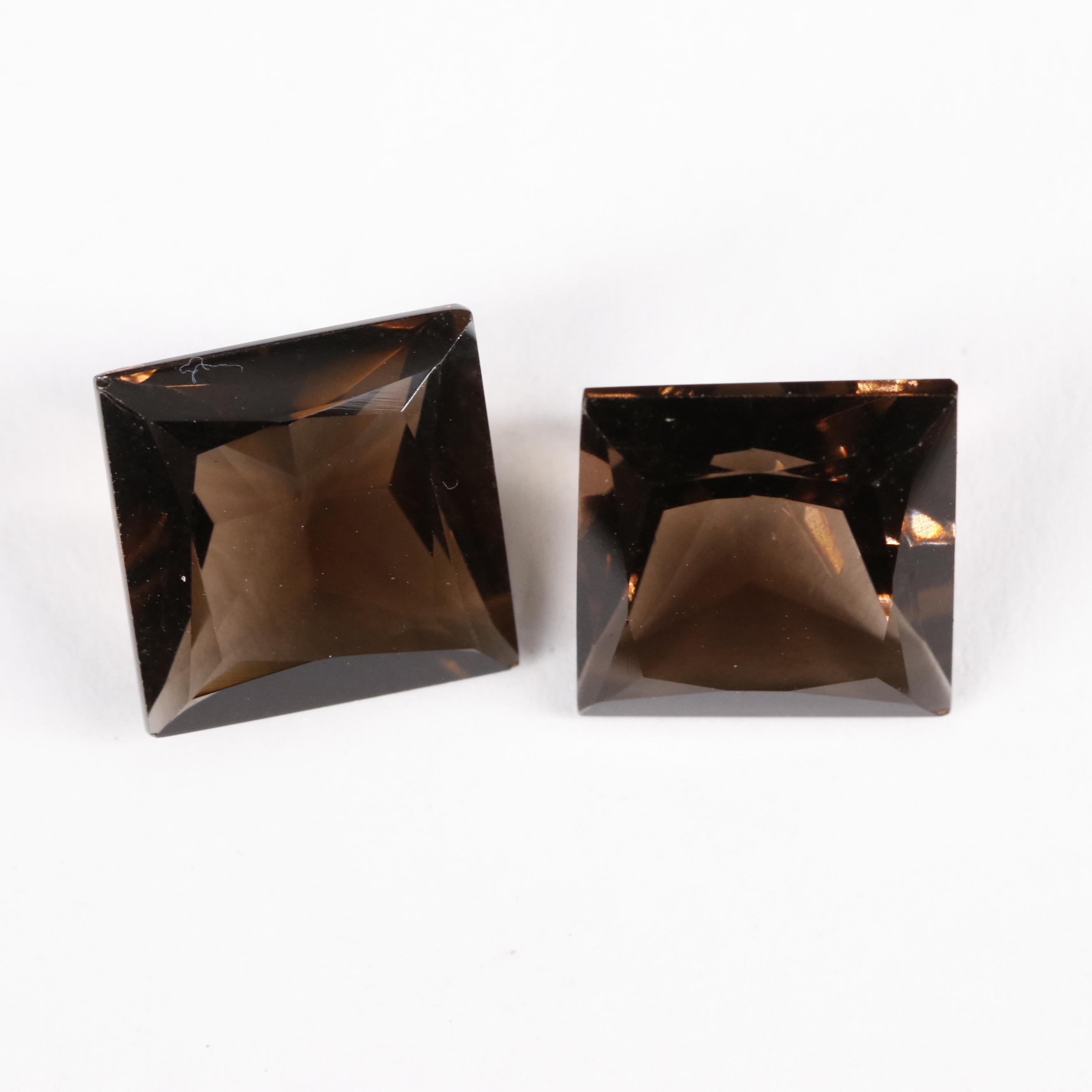 Loose 13.77 CTW Smoky Quartz Lot