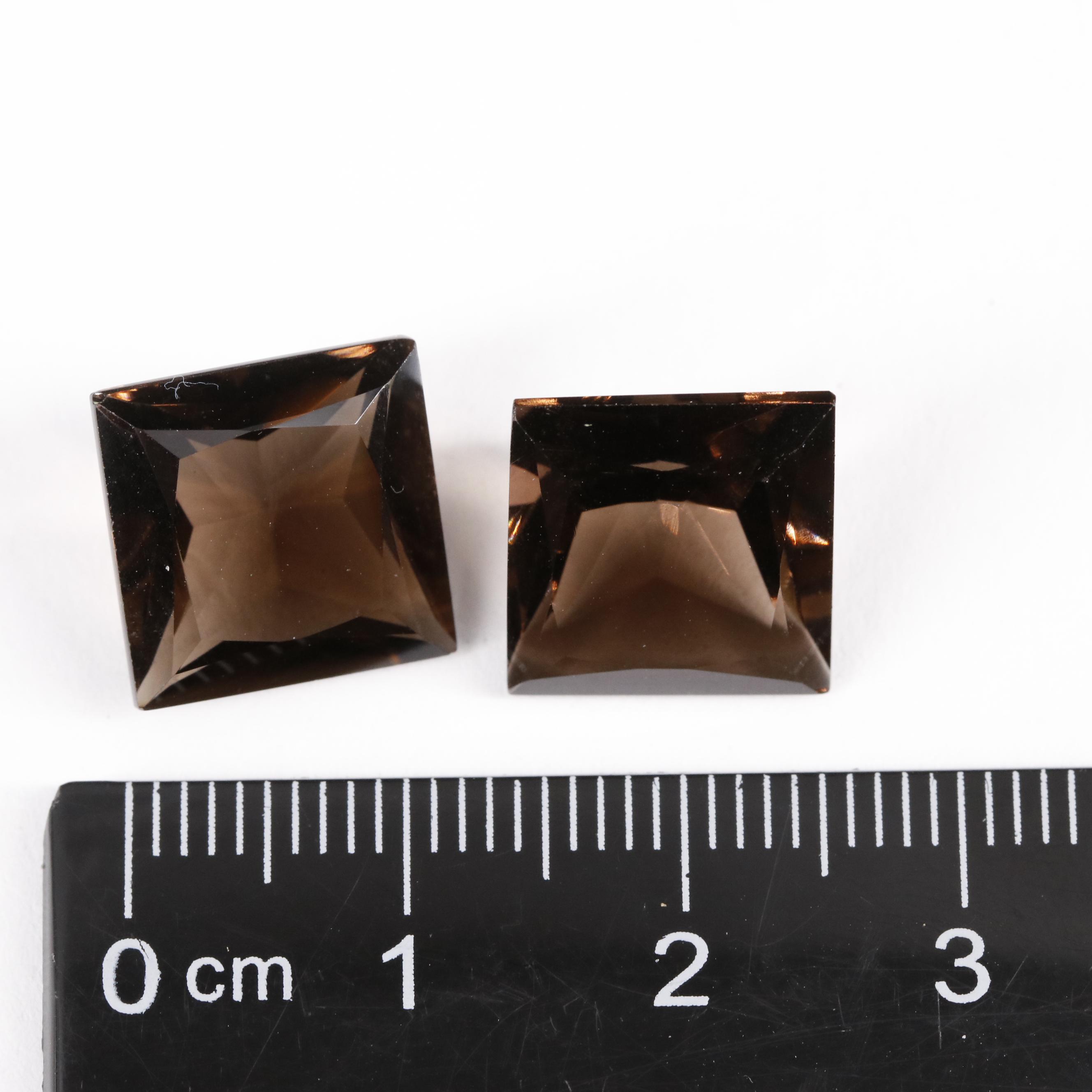 Loose 13.77 CTW Smoky Quartz Lot