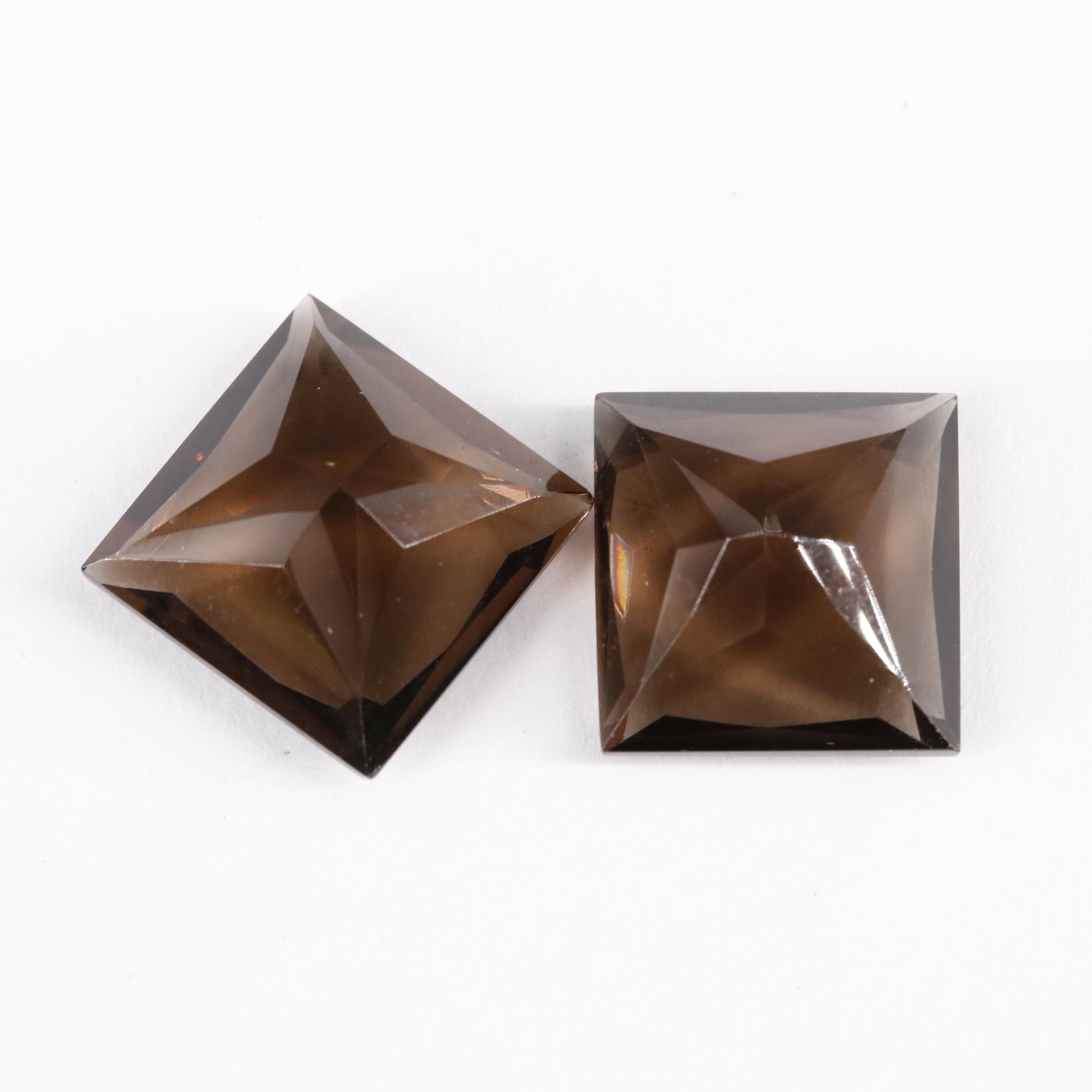 Loose 13.77 CTW Smoky Quartz Lot