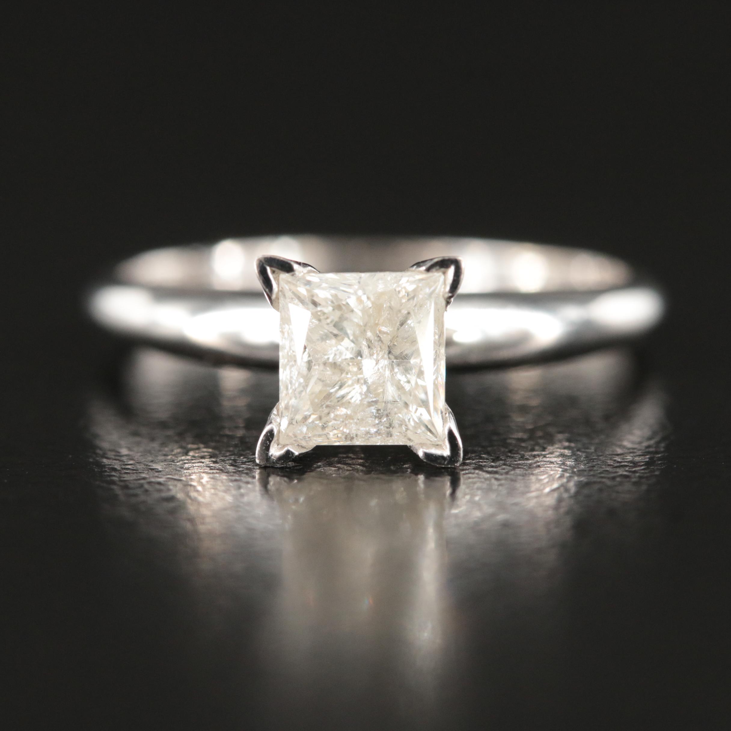 10K 0.95 CT Diamond Solitaire Ring