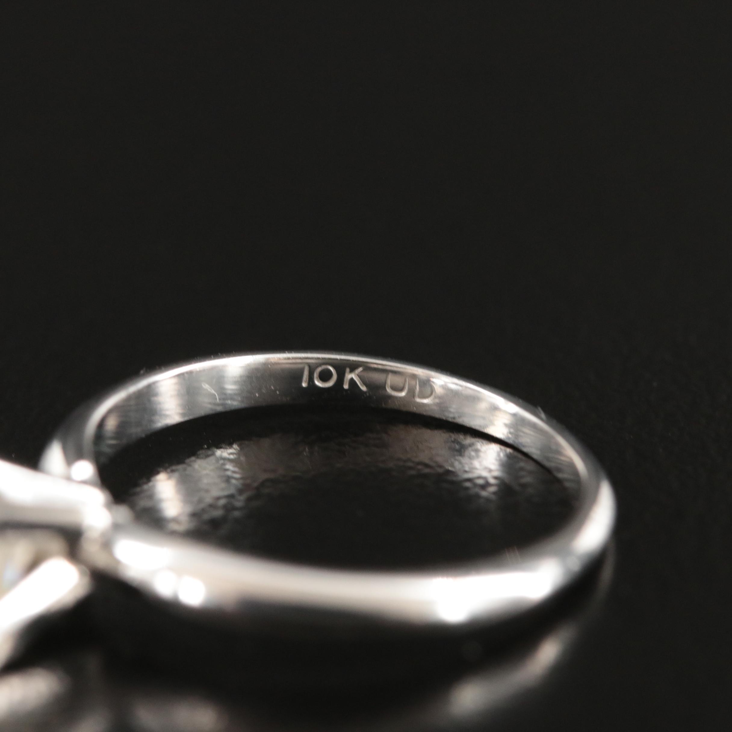 10K 0.95 CT Diamond Solitaire Ring