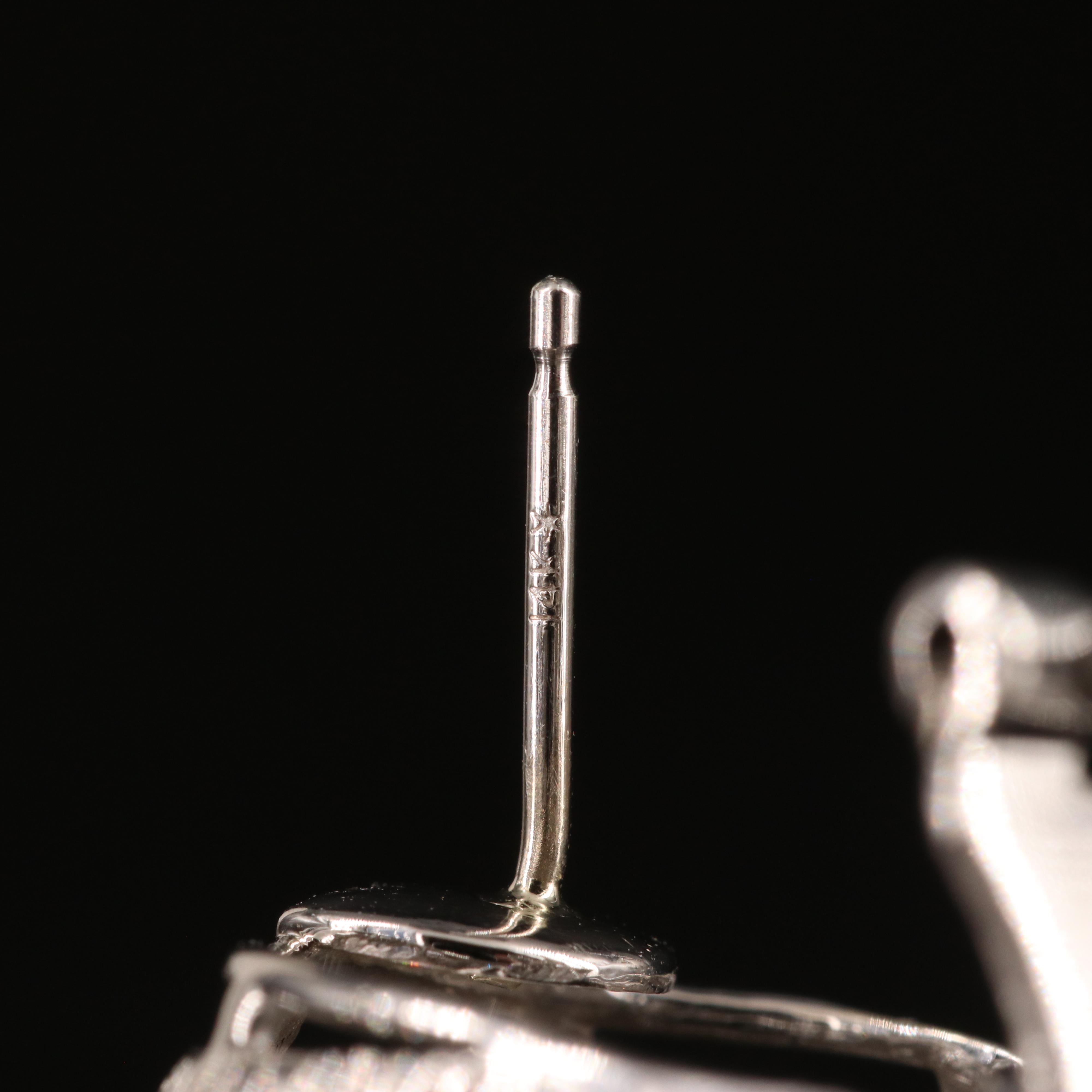 18K 6.01 CTW Pavé Diamond Curb Double Link Earrings