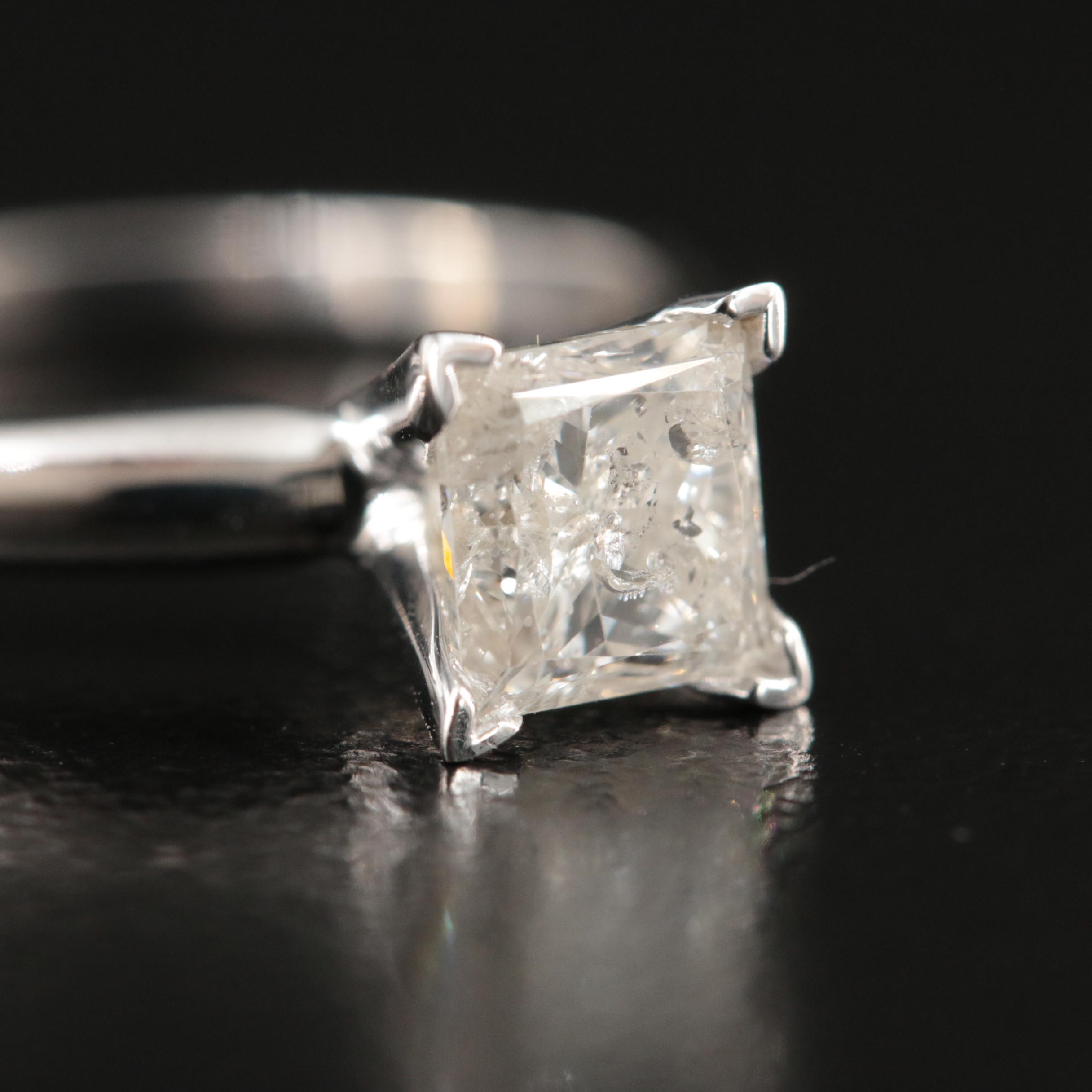 10K 0.96 CT Diamond Solitaire Ring