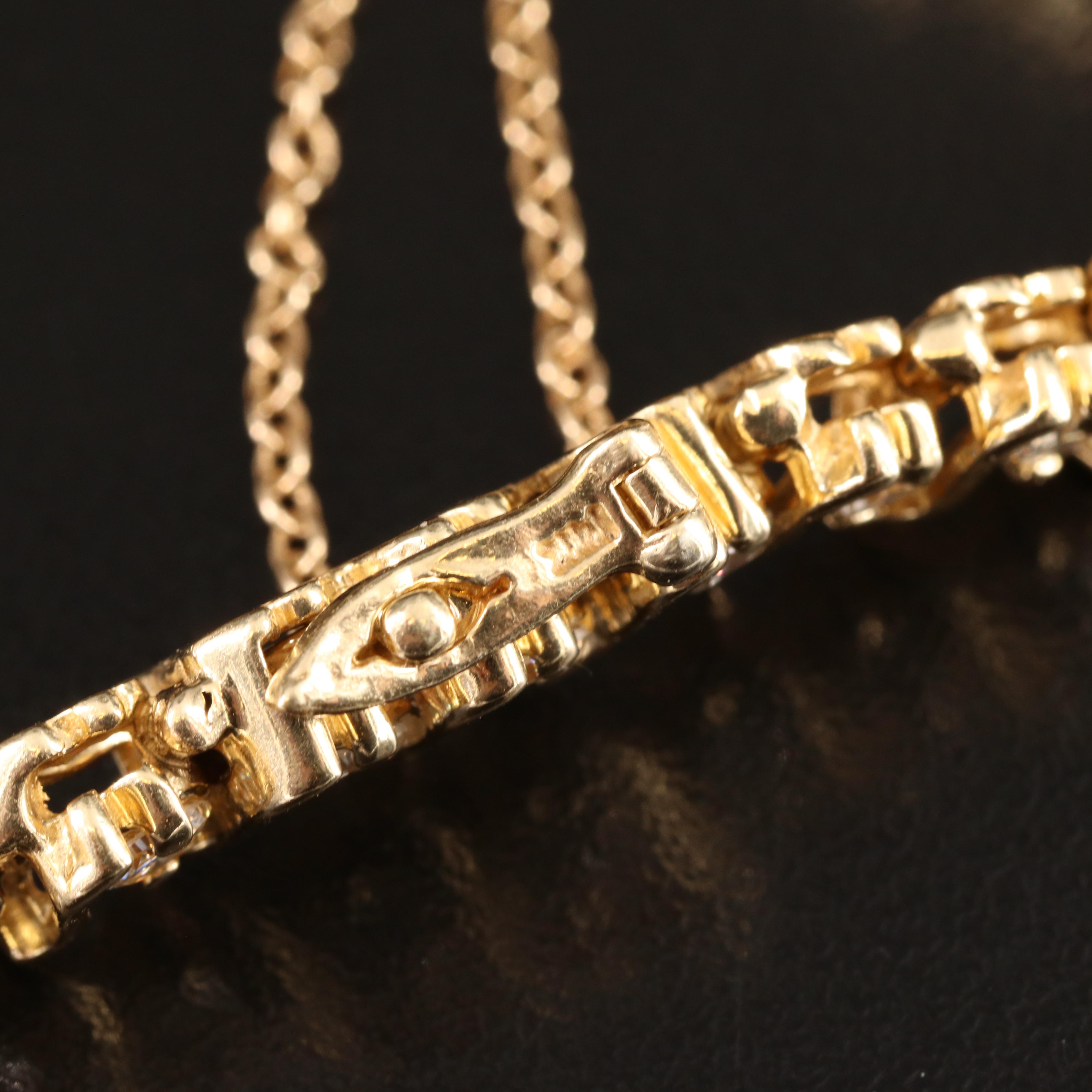 14K 4.15 CTW Diamond S Link Bracelet