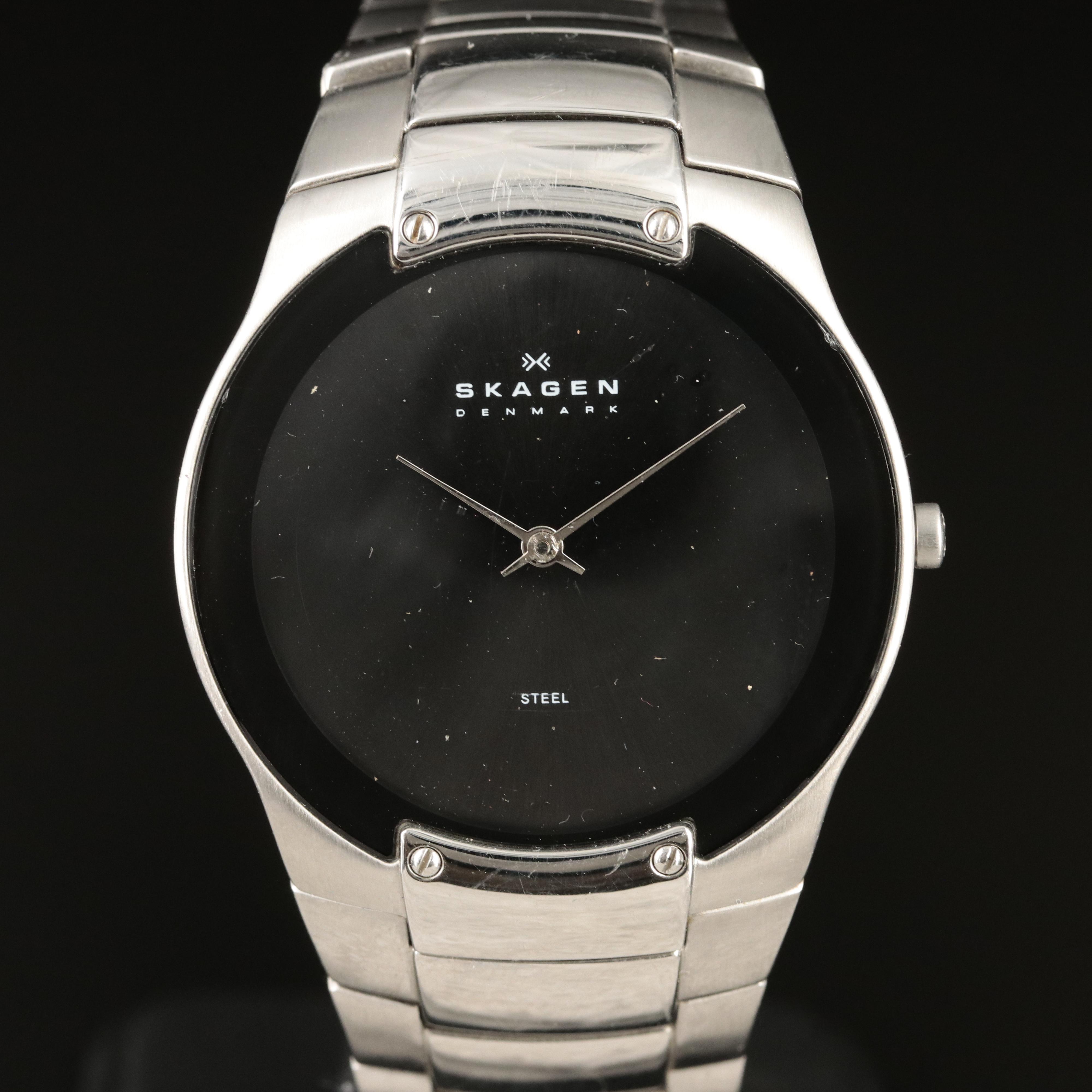 Skagen Black Dial Quartz Watch
