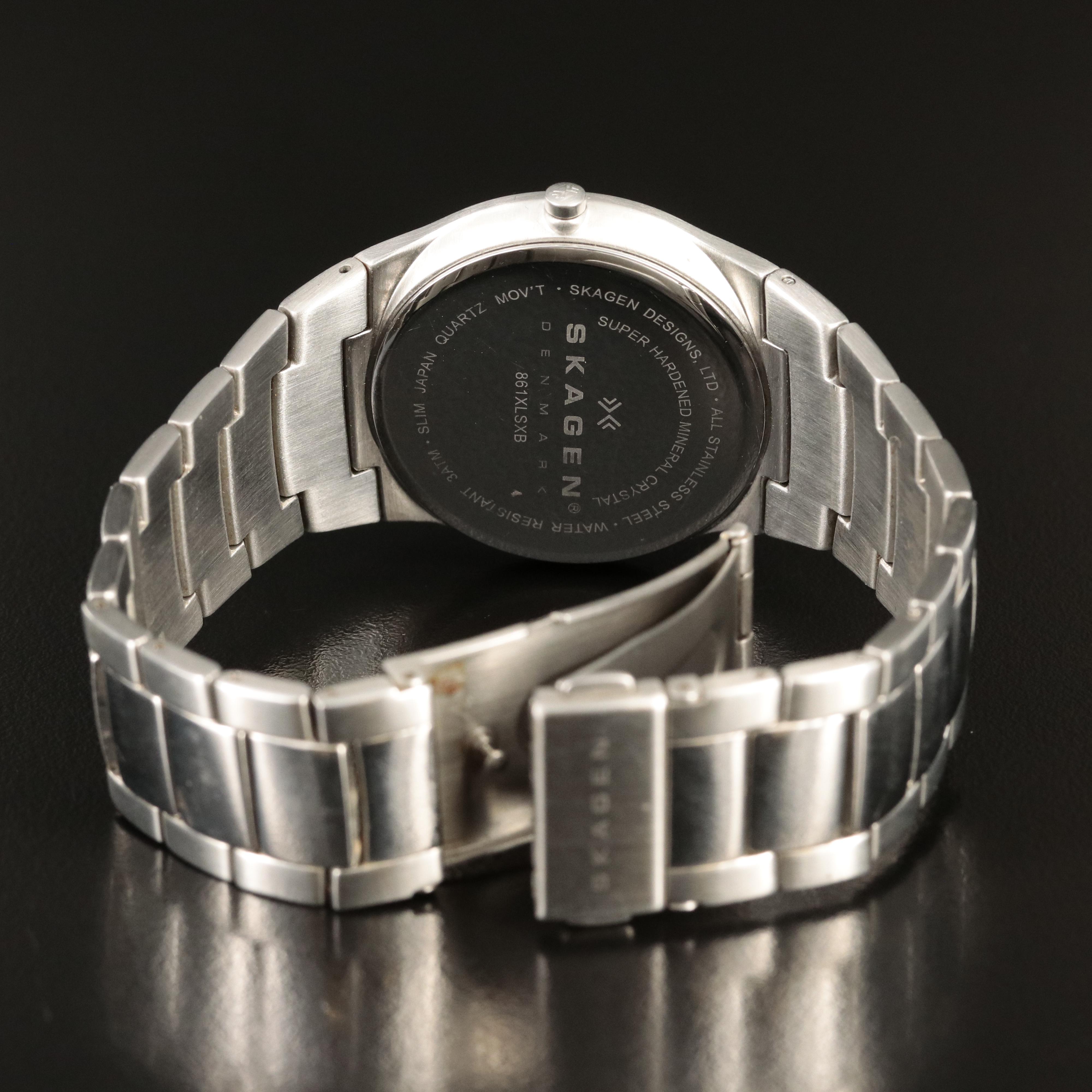 Skagen Black Dial Quartz Watch