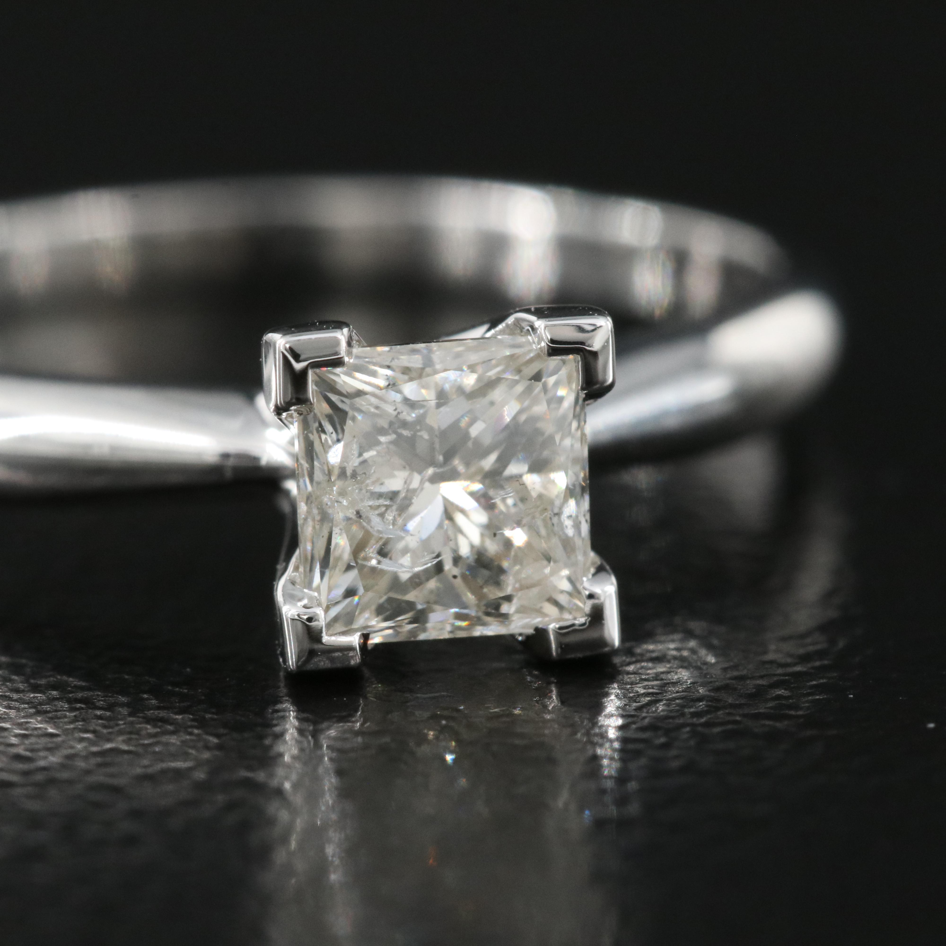 14K 0.73 CT Diamond Solitaire Ring