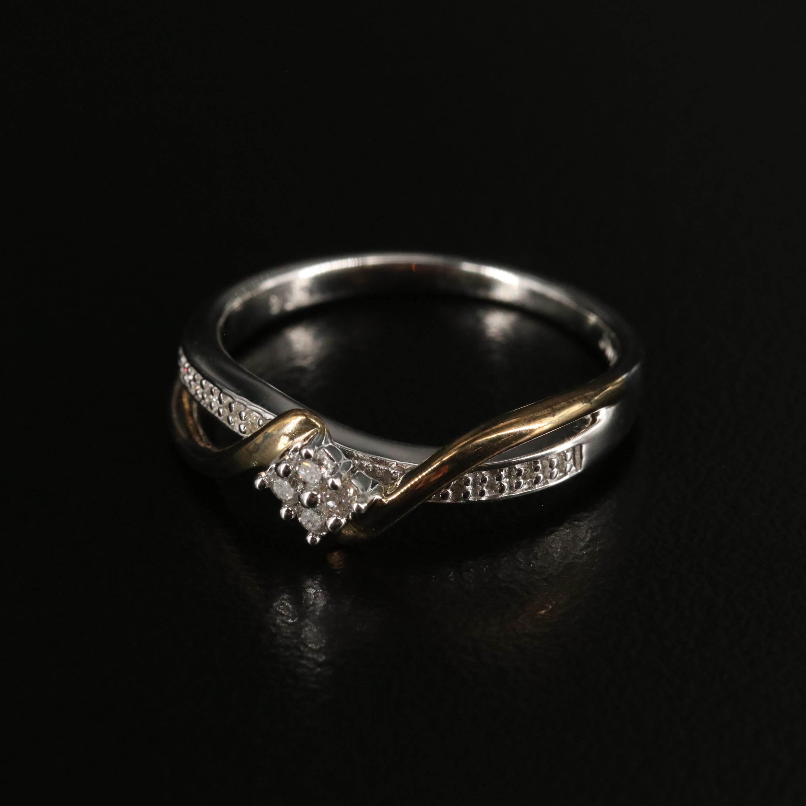 Sterling Crossover Ring