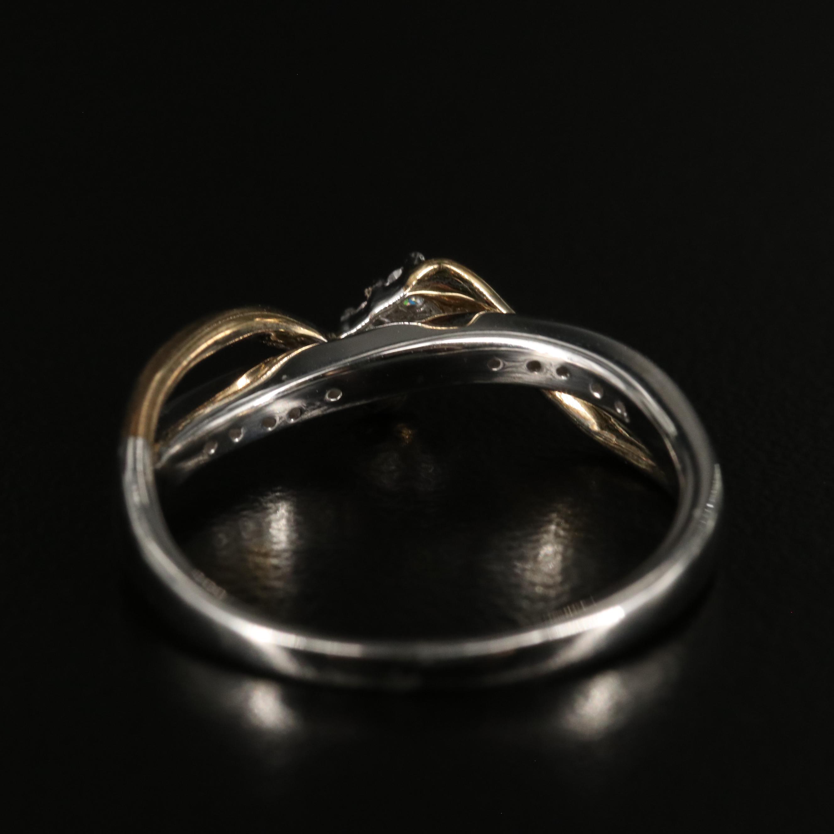 Sterling Crossover Ring