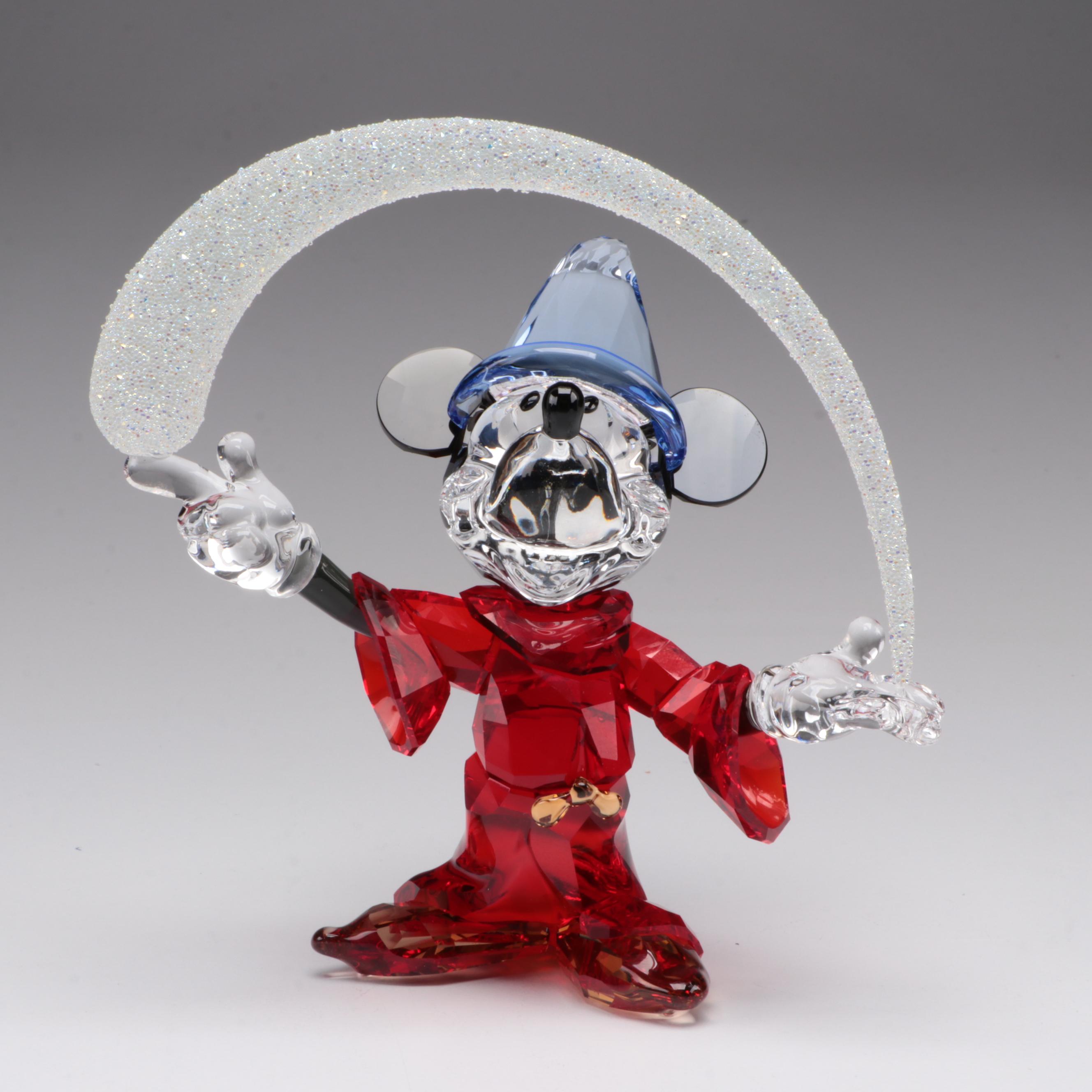 Swarovski Disney "Cinderella", "Sorcerer Mickey" and "Bambi" Crystal Figurines