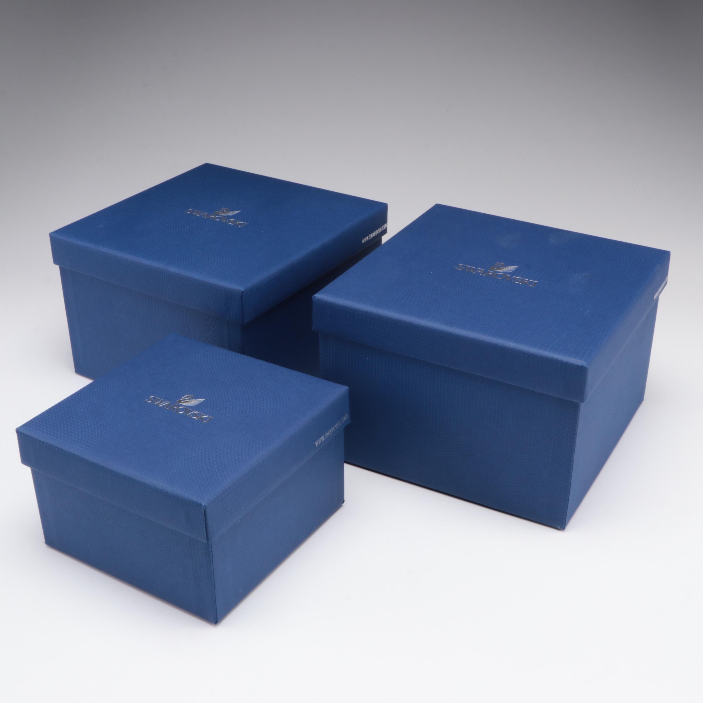 Swarovski Disney "Cinderella", "Sorcerer Mickey" and "Bambi" Crystal Figurines