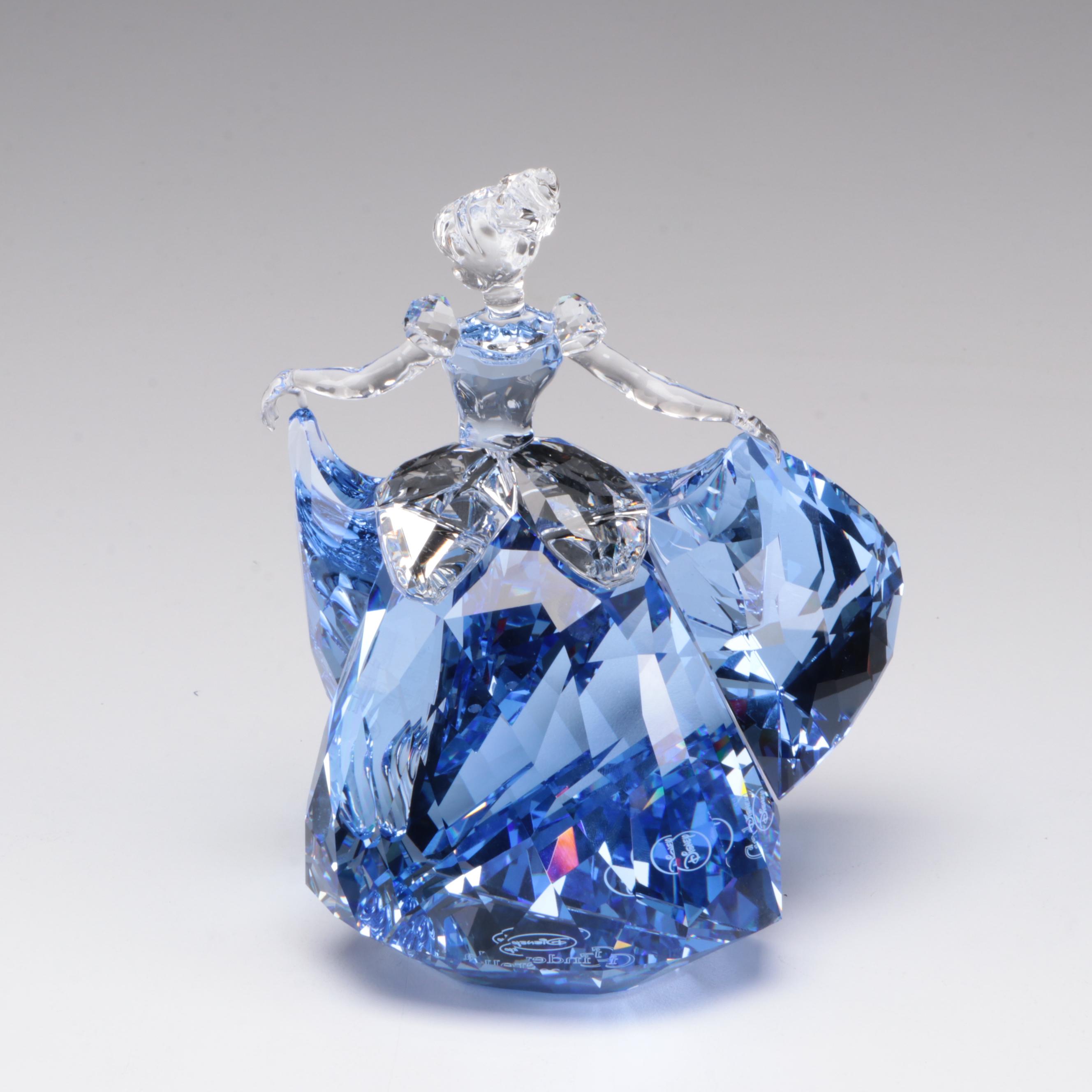 Swarovski Disney "Cinderella", "Sorcerer Mickey" and "Bambi" Crystal Figurines