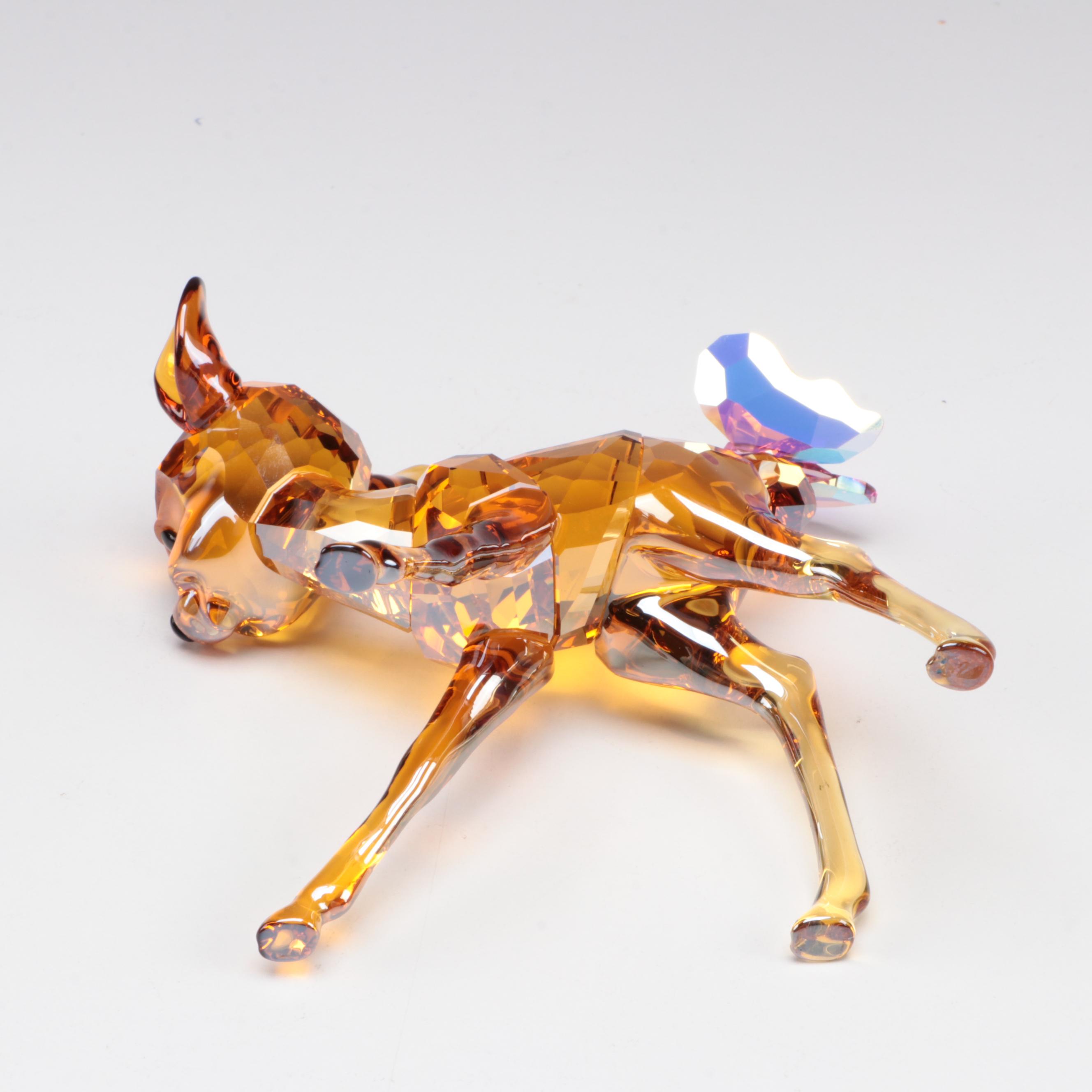 Swarovski Disney "Cinderella", "Sorcerer Mickey" and "Bambi" Crystal Figurines