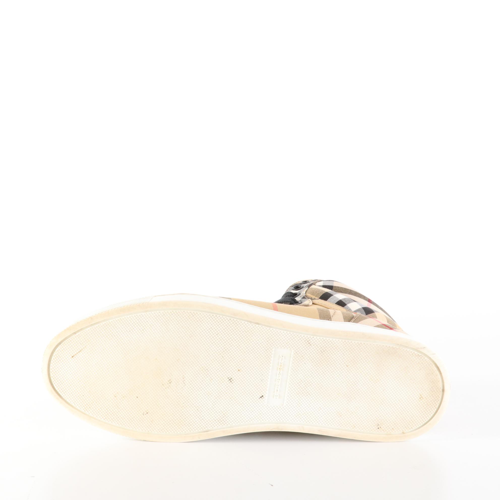 Burberry High Top Sneakers in Nova Check