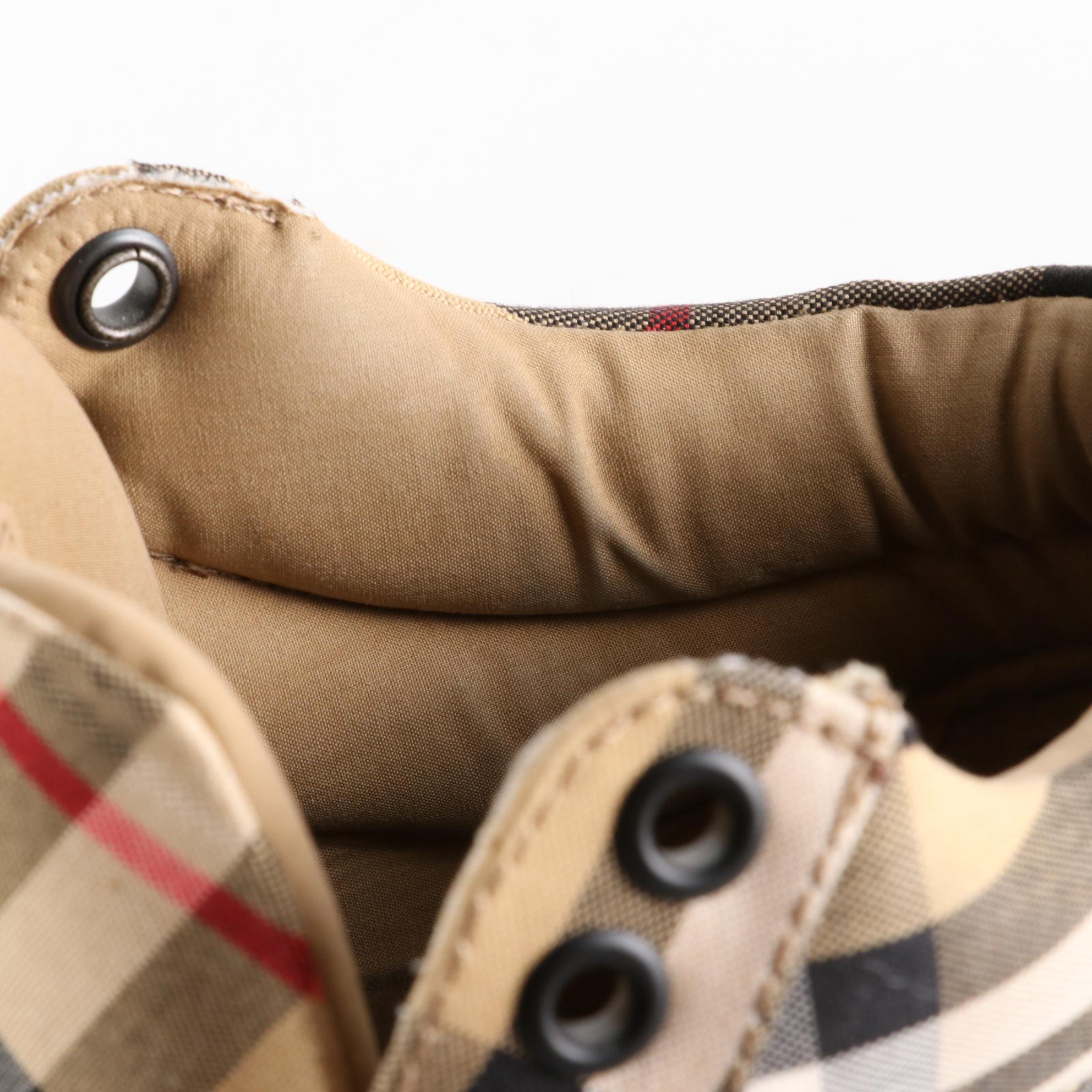 Burberry High Top Sneakers in Nova Check