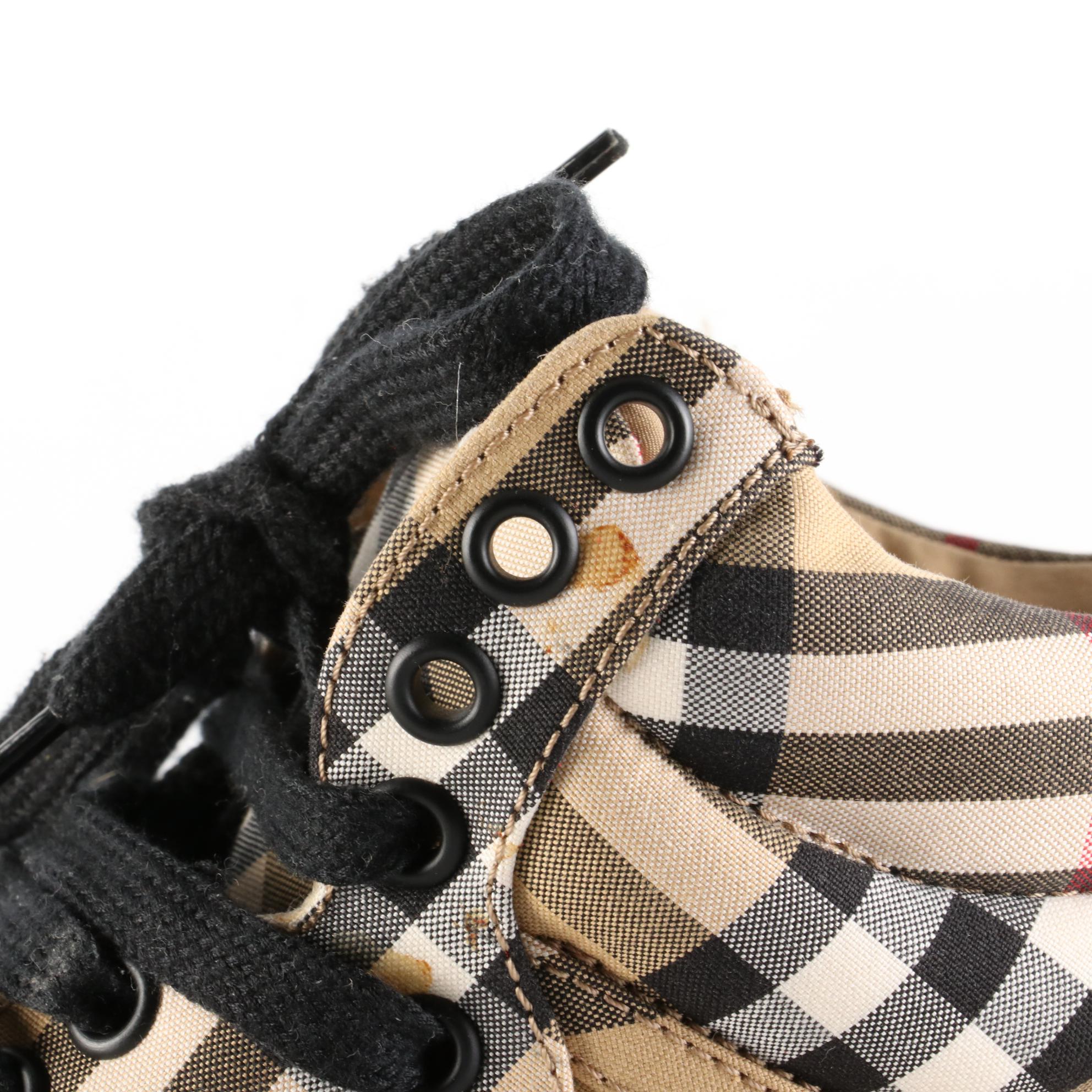 Burberry High Top Sneakers in Nova Check