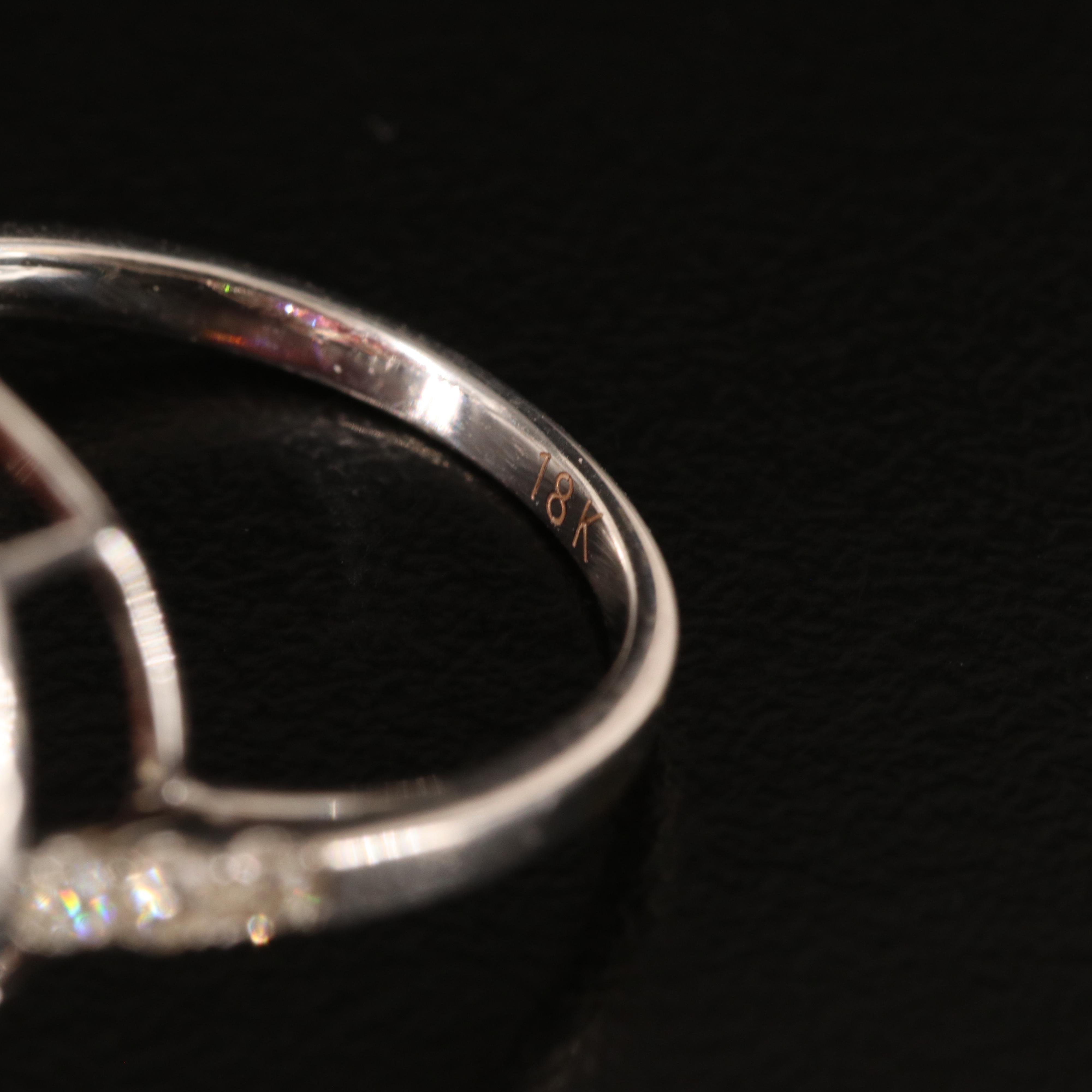 18K 8.90 CT Tourmaline and Diamond Ring