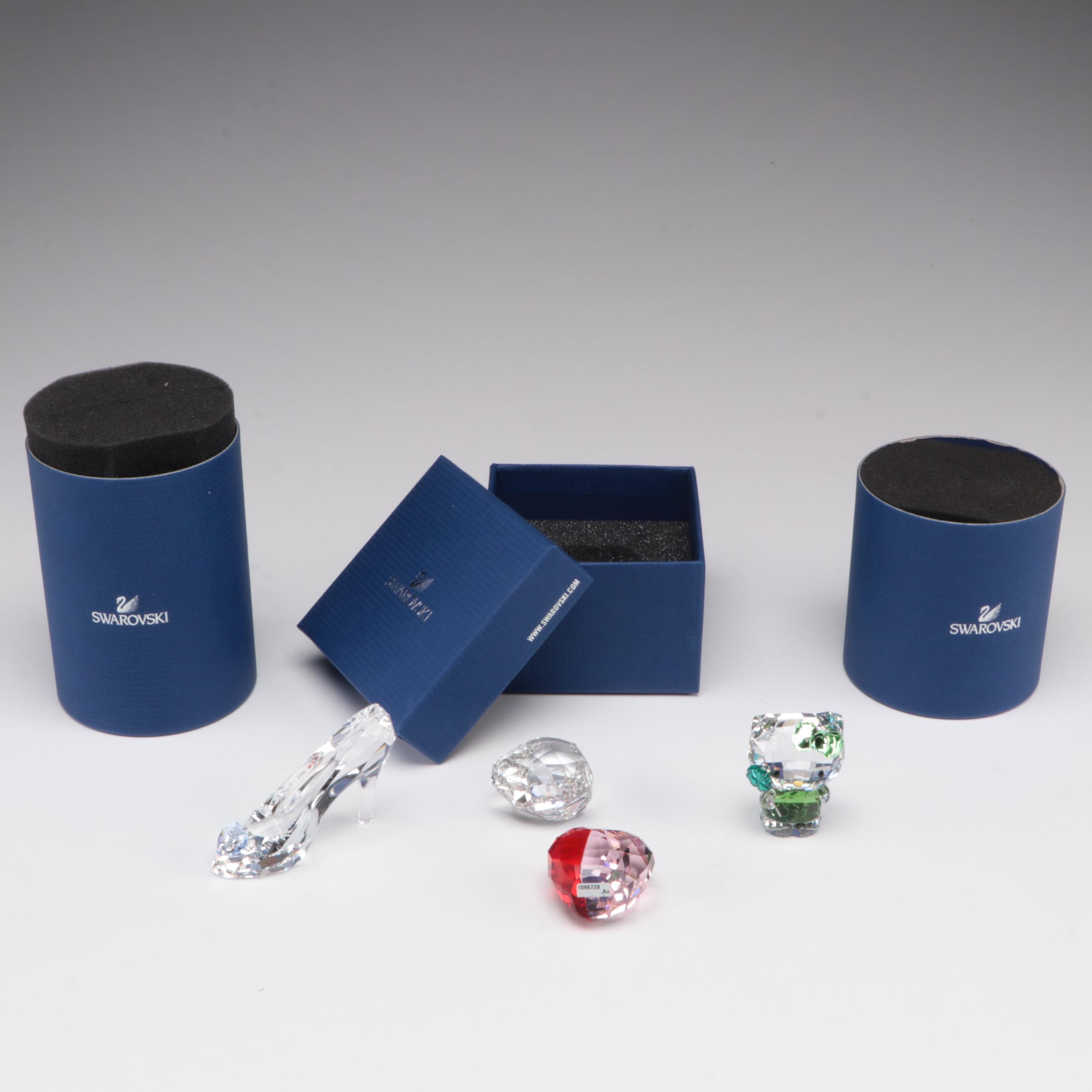 Swarovski "Hello Kitty Lucky Charm" and Other Crystal Figurines