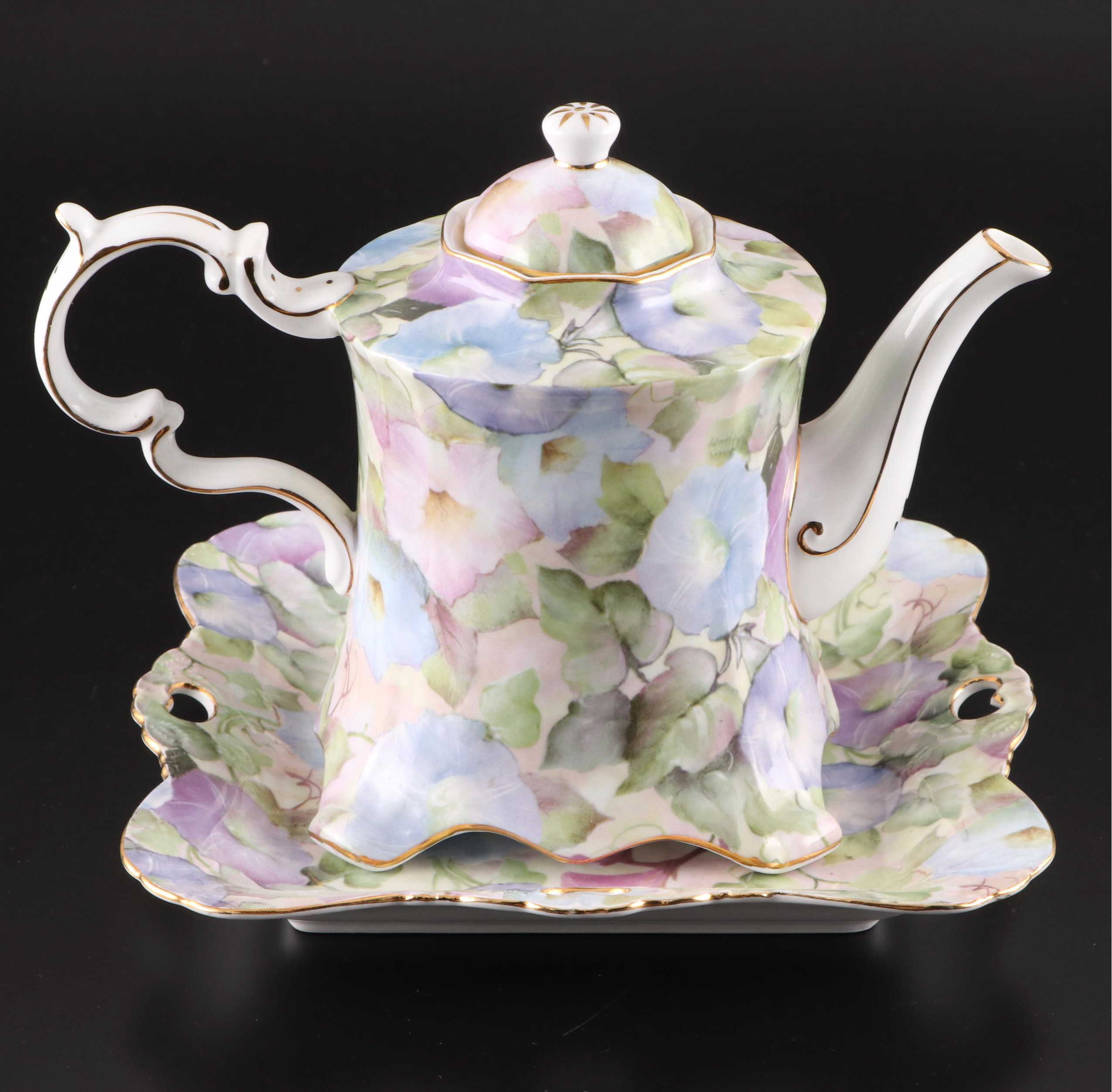 Chinese Porcelain Tea Set with Coffee Cups