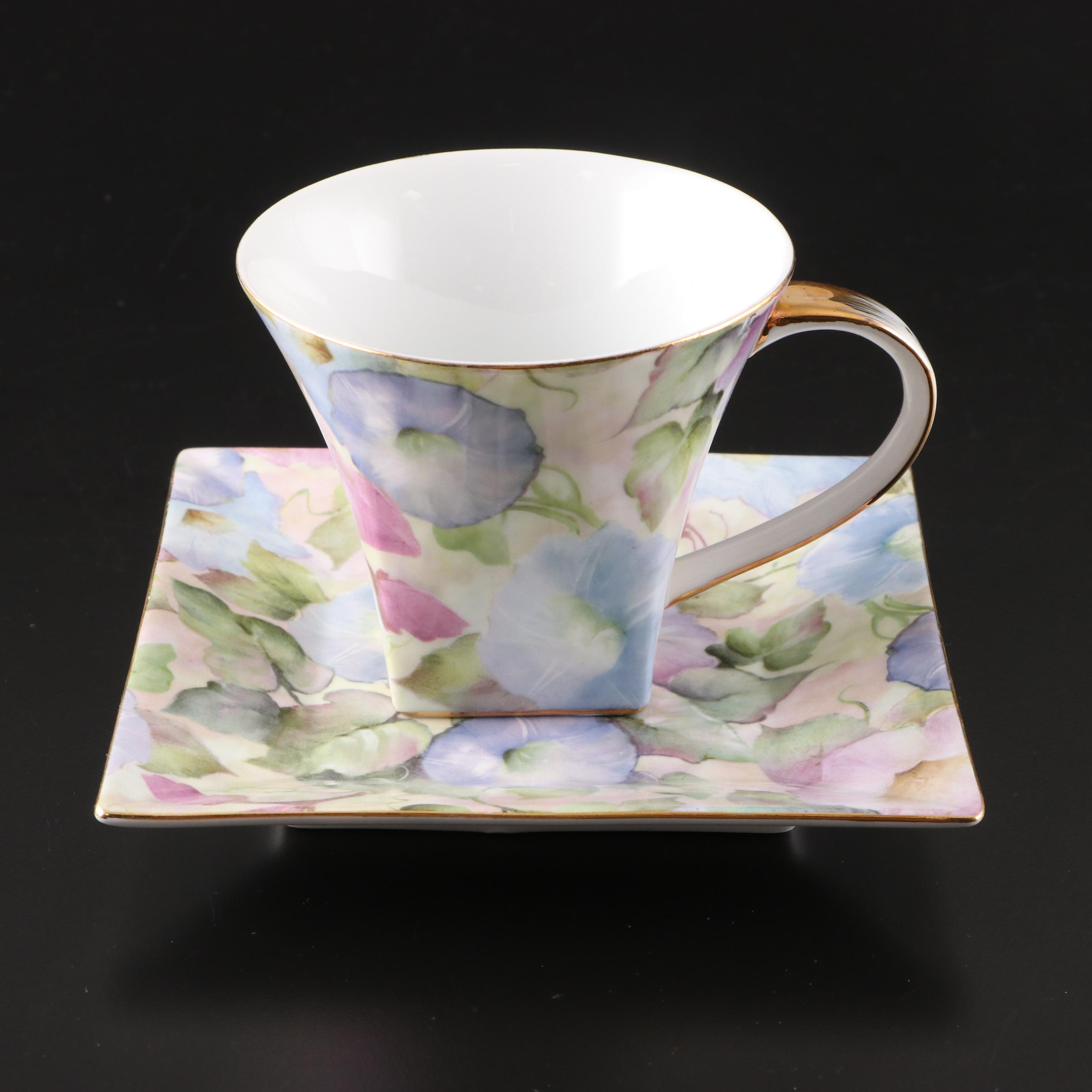 Chinese Porcelain Tea Set with Coffee Cups