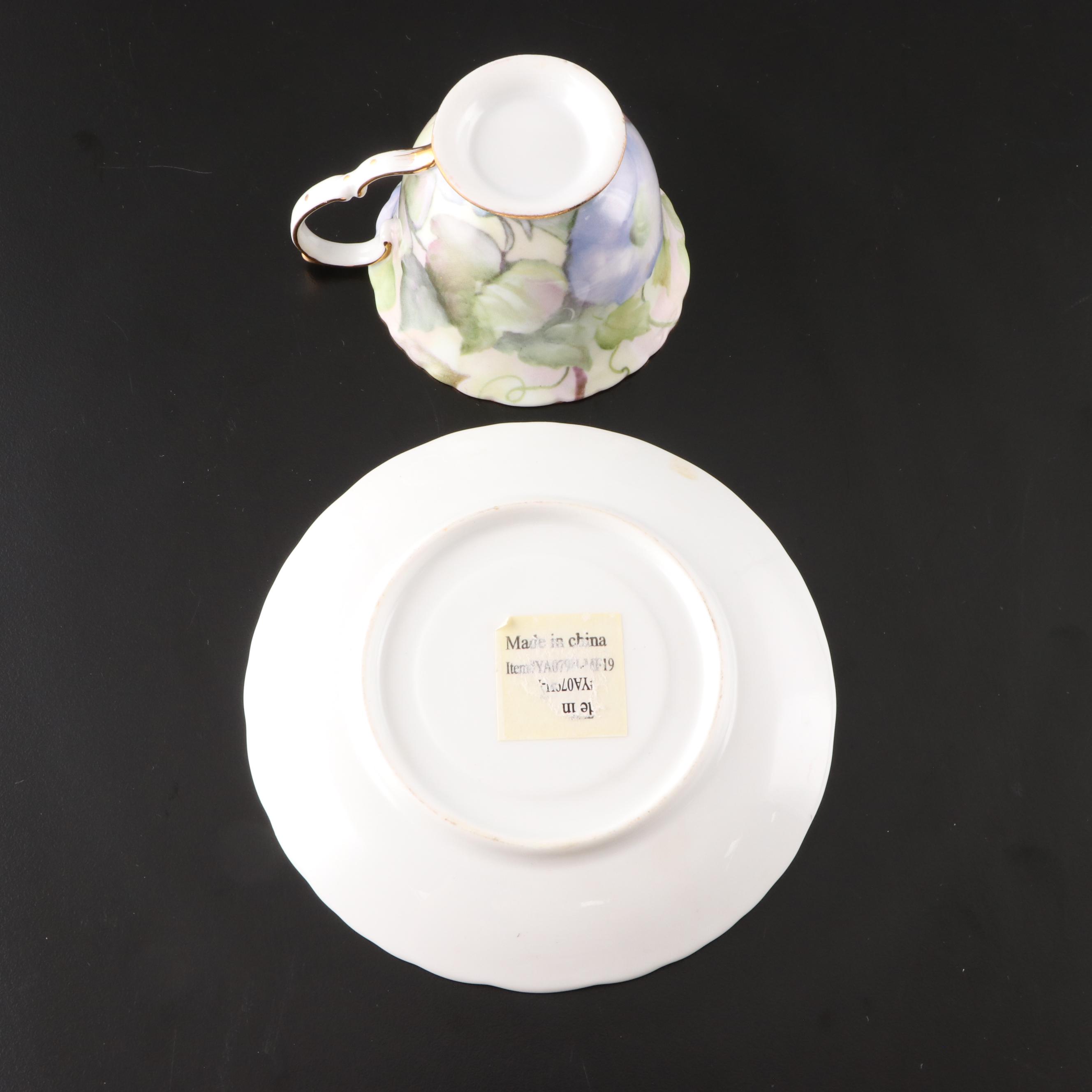Chinese Porcelain Tea Set with Coffee Cups