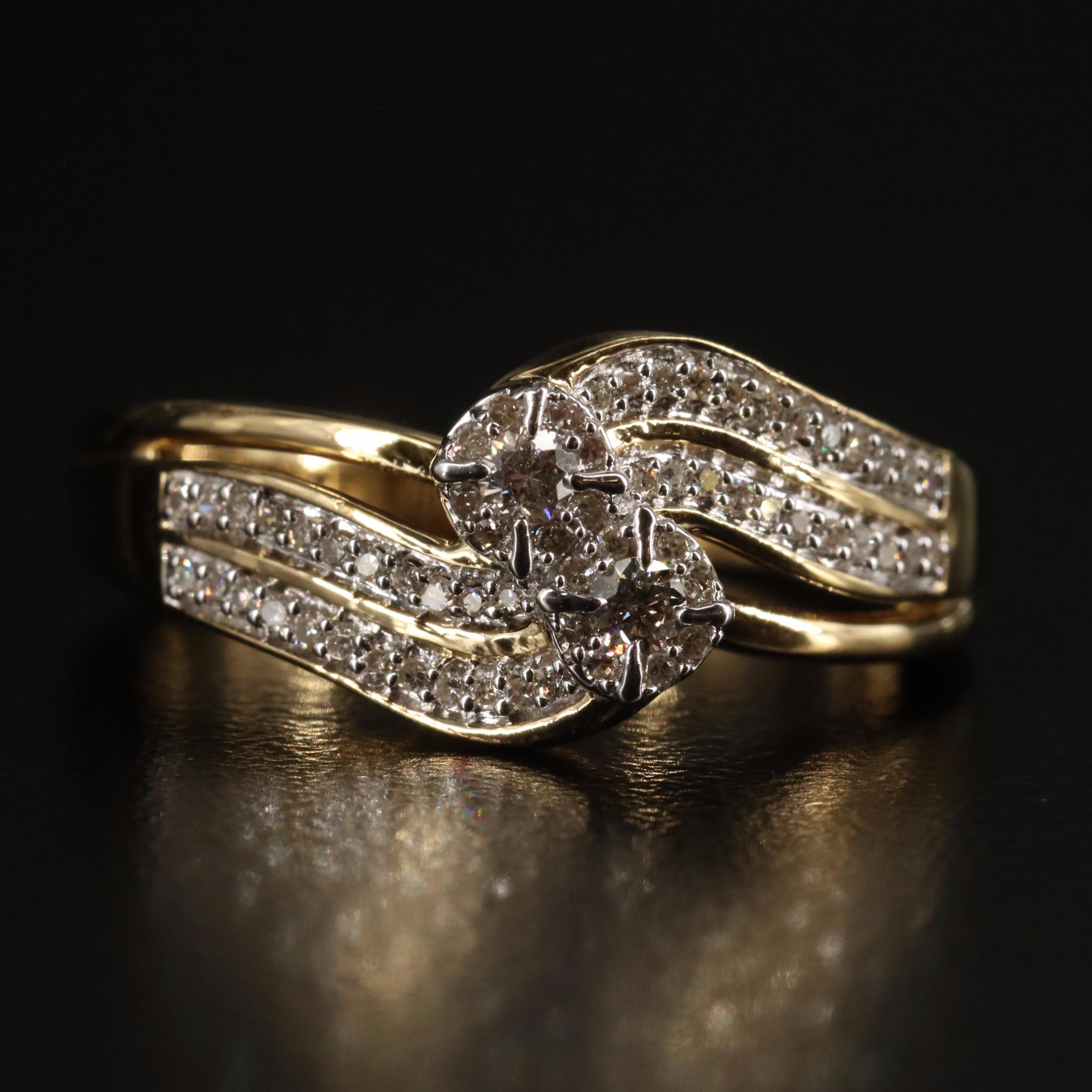 Sterling 0.26 CTW Diamond Ring