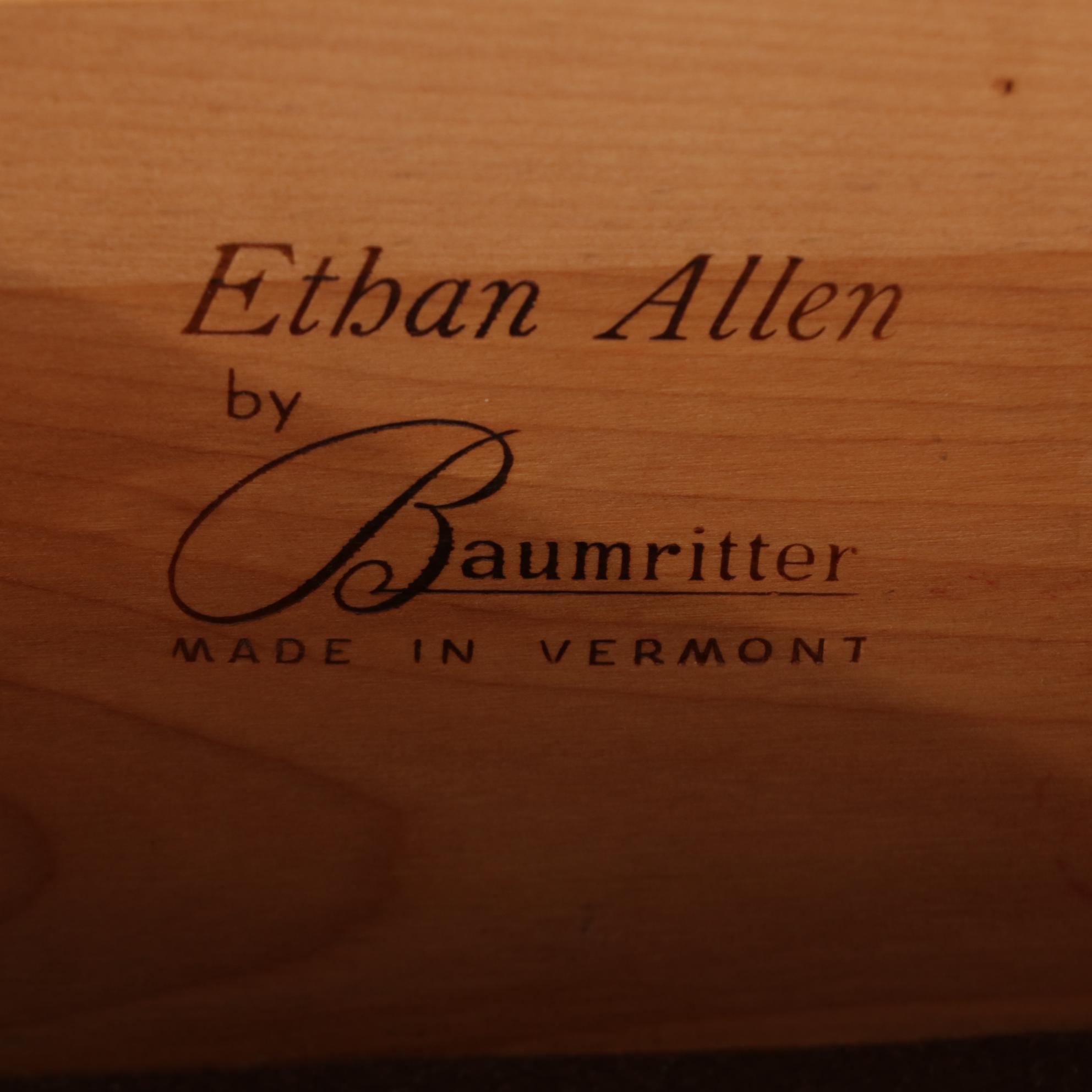 Baumritter Ethan Allen Early American Maple Buffet and Hutch, 1960s