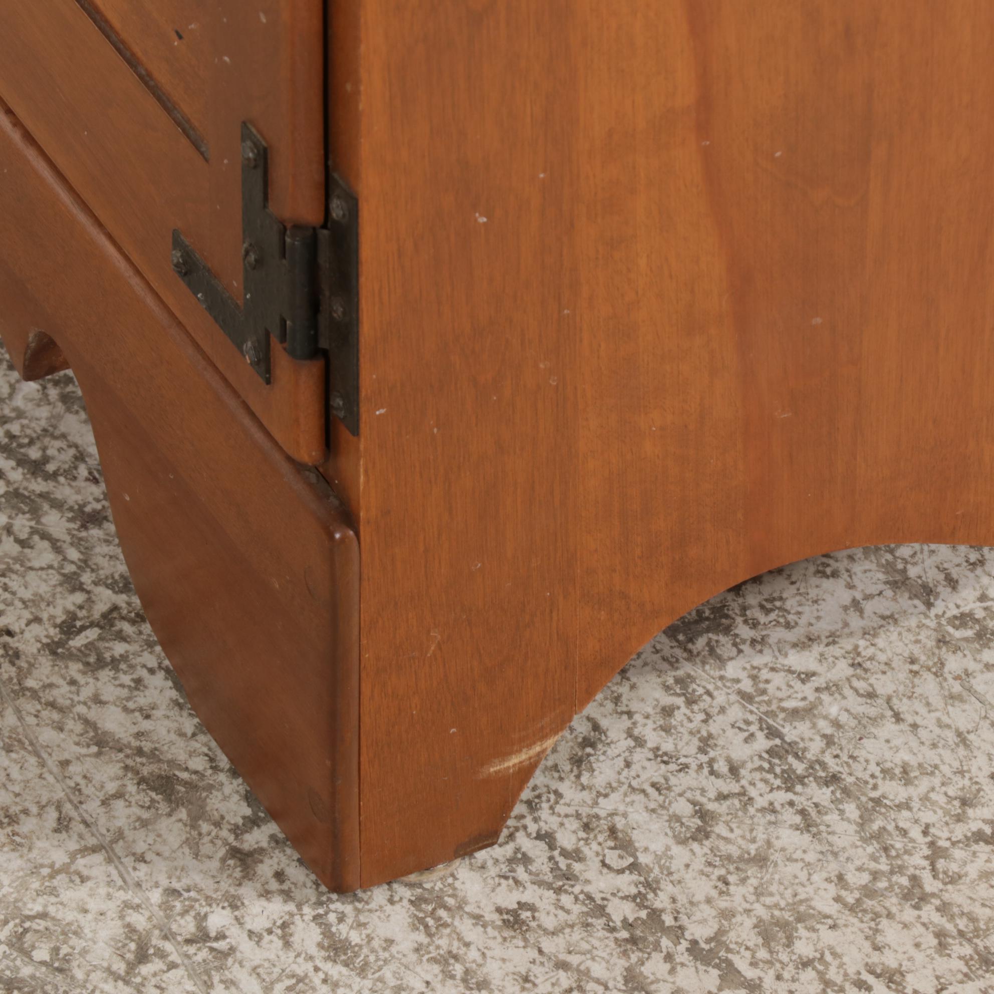 Baumritter Ethan Allen Early American Maple Buffet and Hutch, 1960s