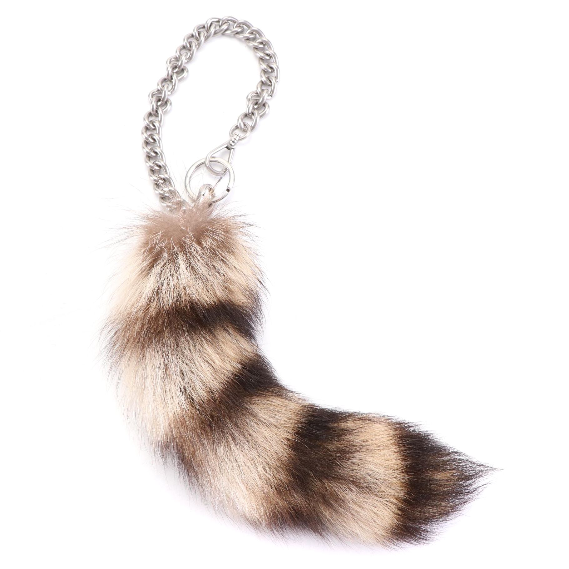 Prada Raccoon Tail Key Chain Ring