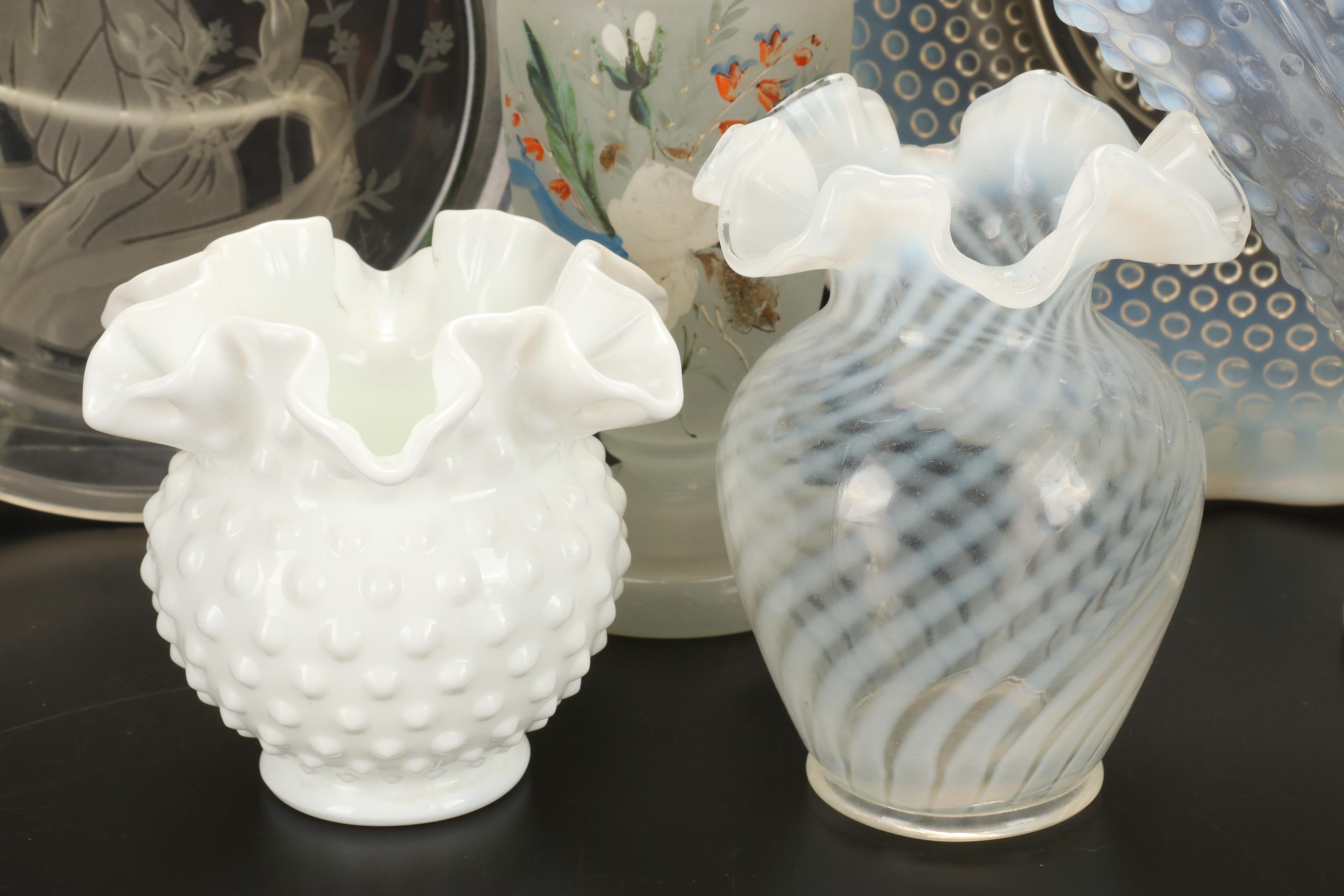 Art Glass Vases, Bowls, and More Featuring Fenton