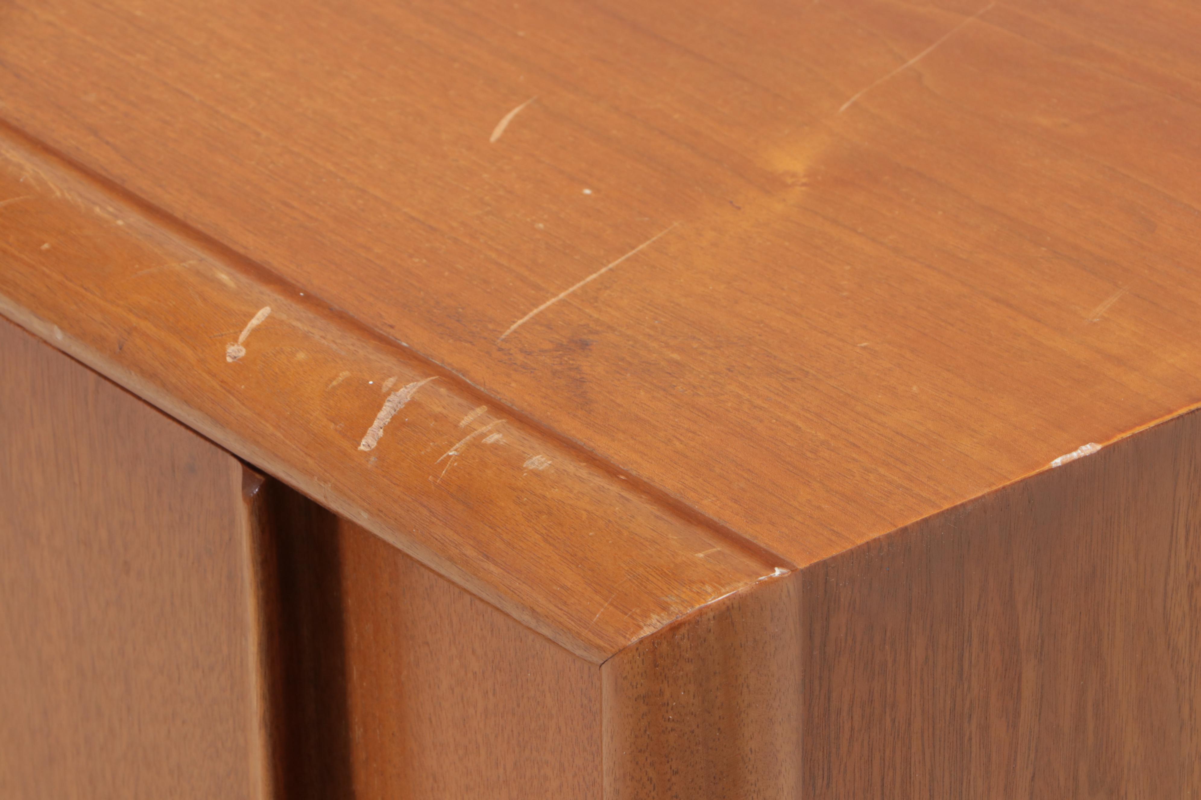 Drexel "Parallel" Mid Century Modern Walnut Nine-Drawer Chest