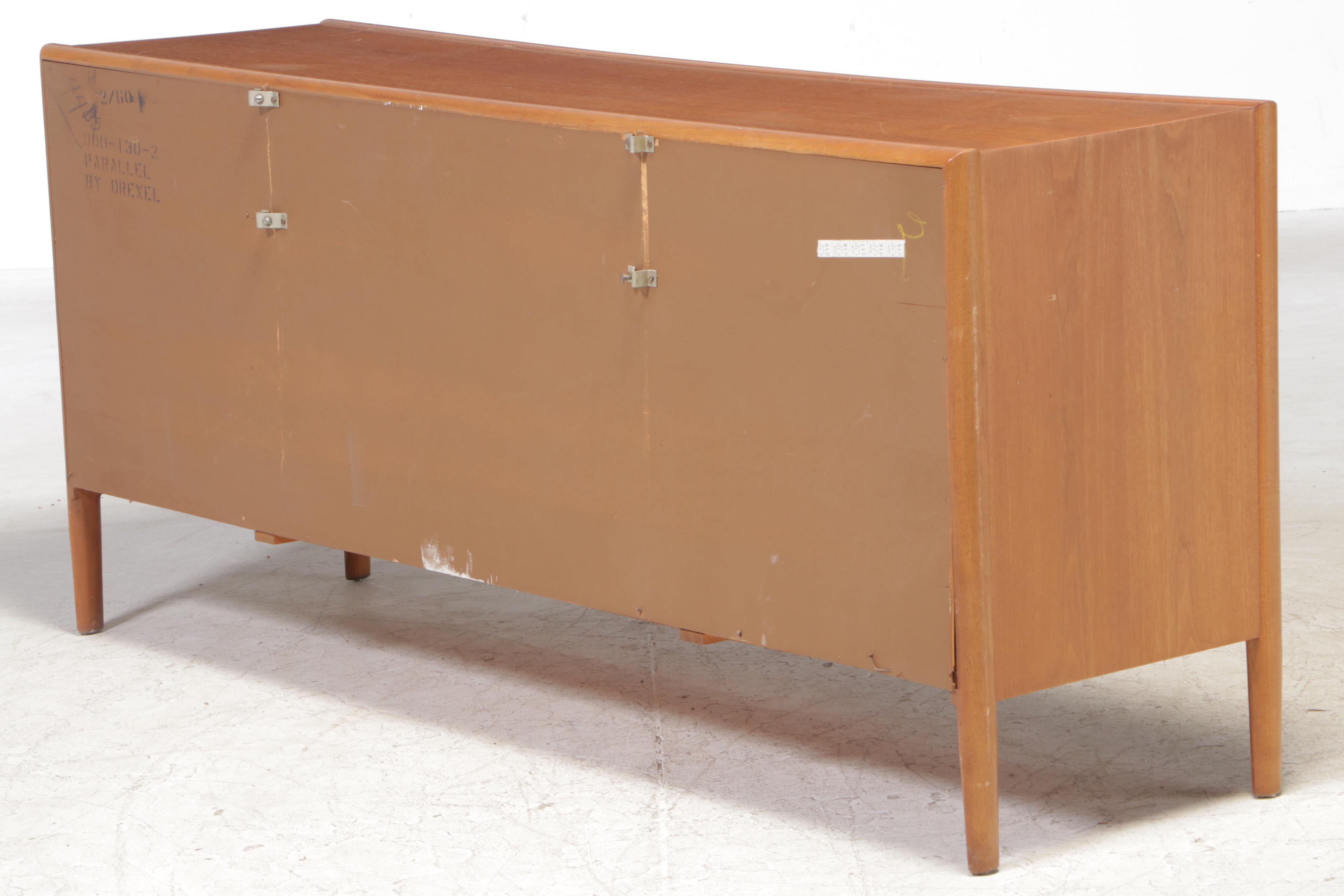 Drexel "Parallel" Mid Century Modern Walnut Nine-Drawer Chest