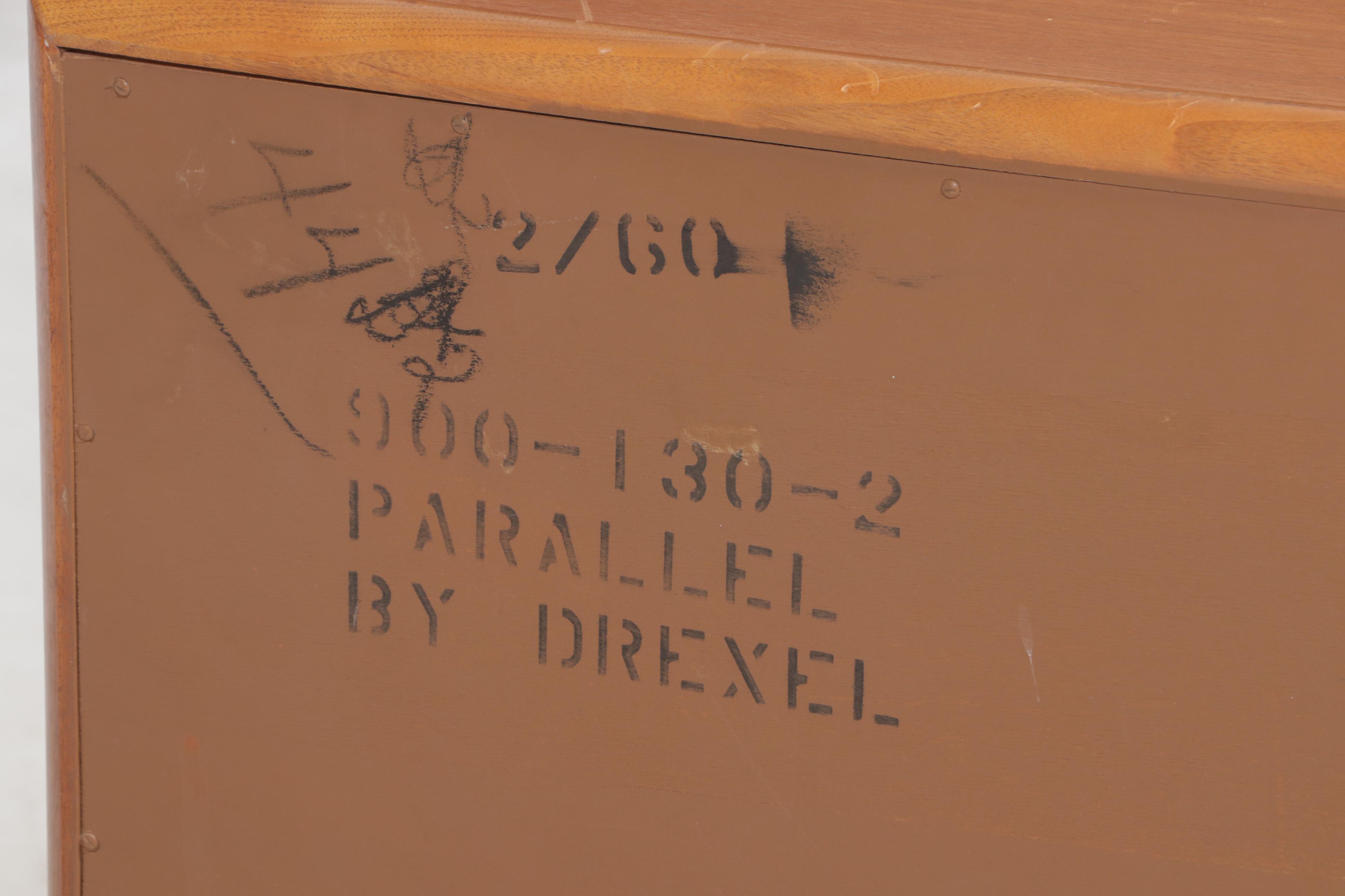 Drexel "Parallel" Mid Century Modern Walnut Nine-Drawer Chest
