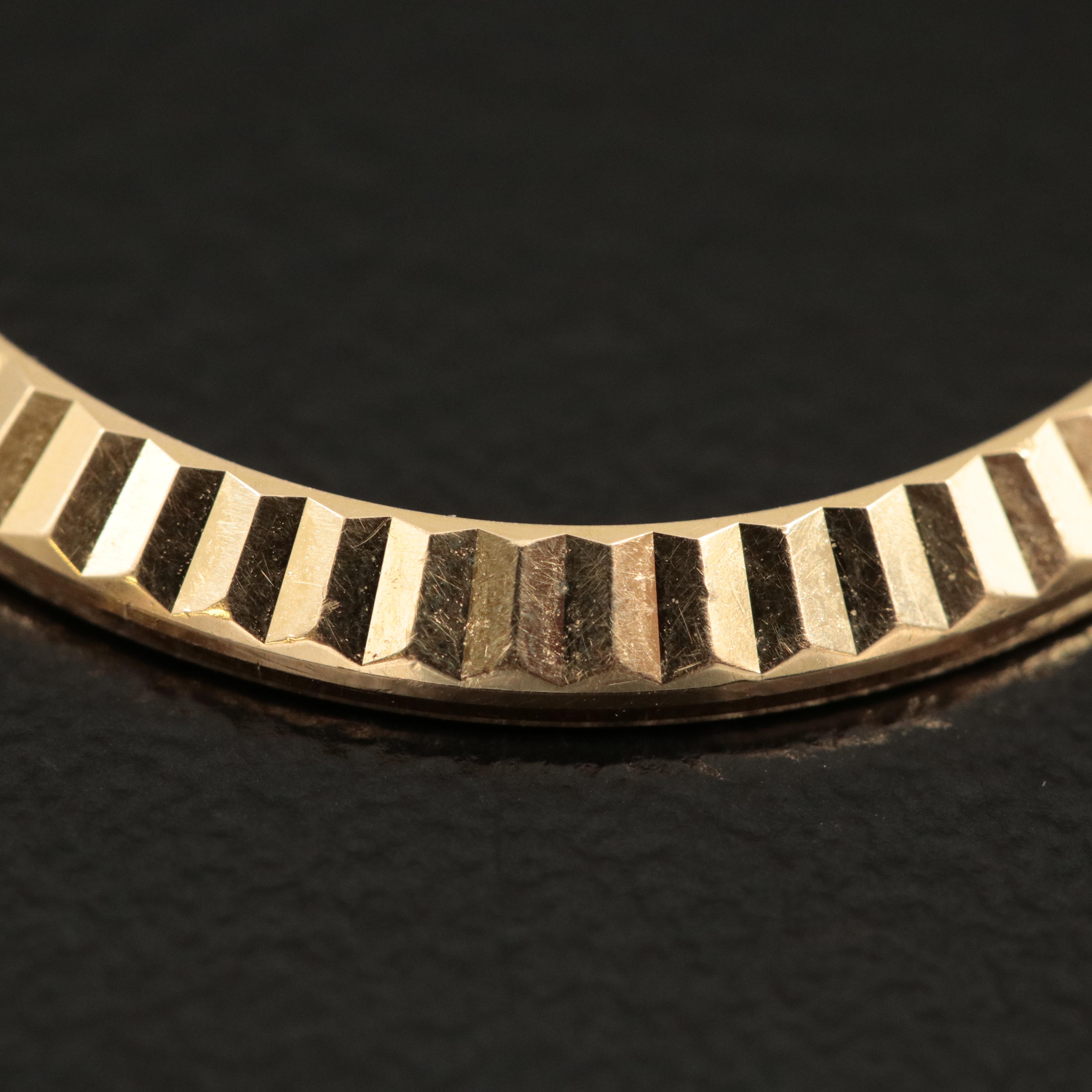 18K Rolex Fluted Bezel