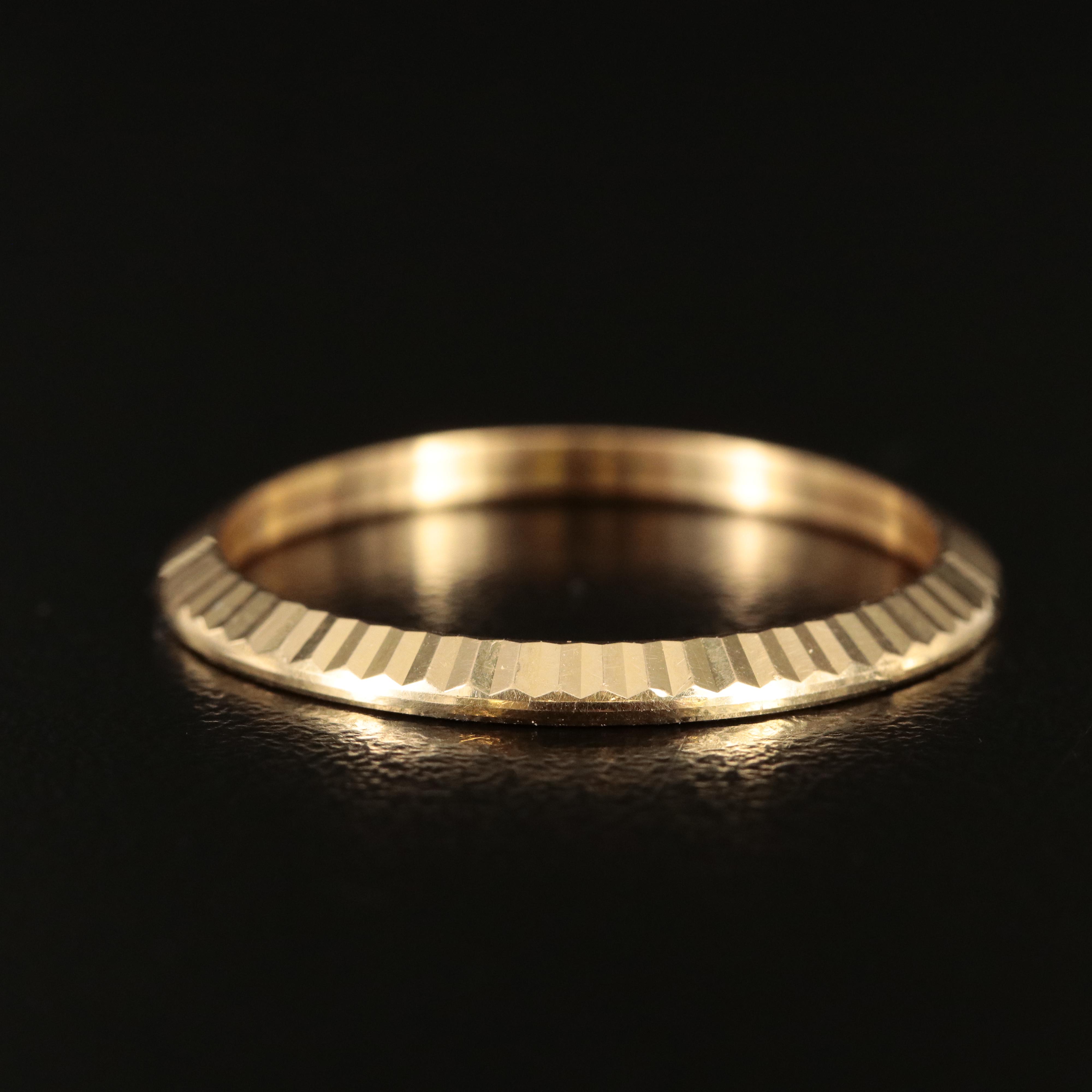 18K Rolex Fluted Bezel