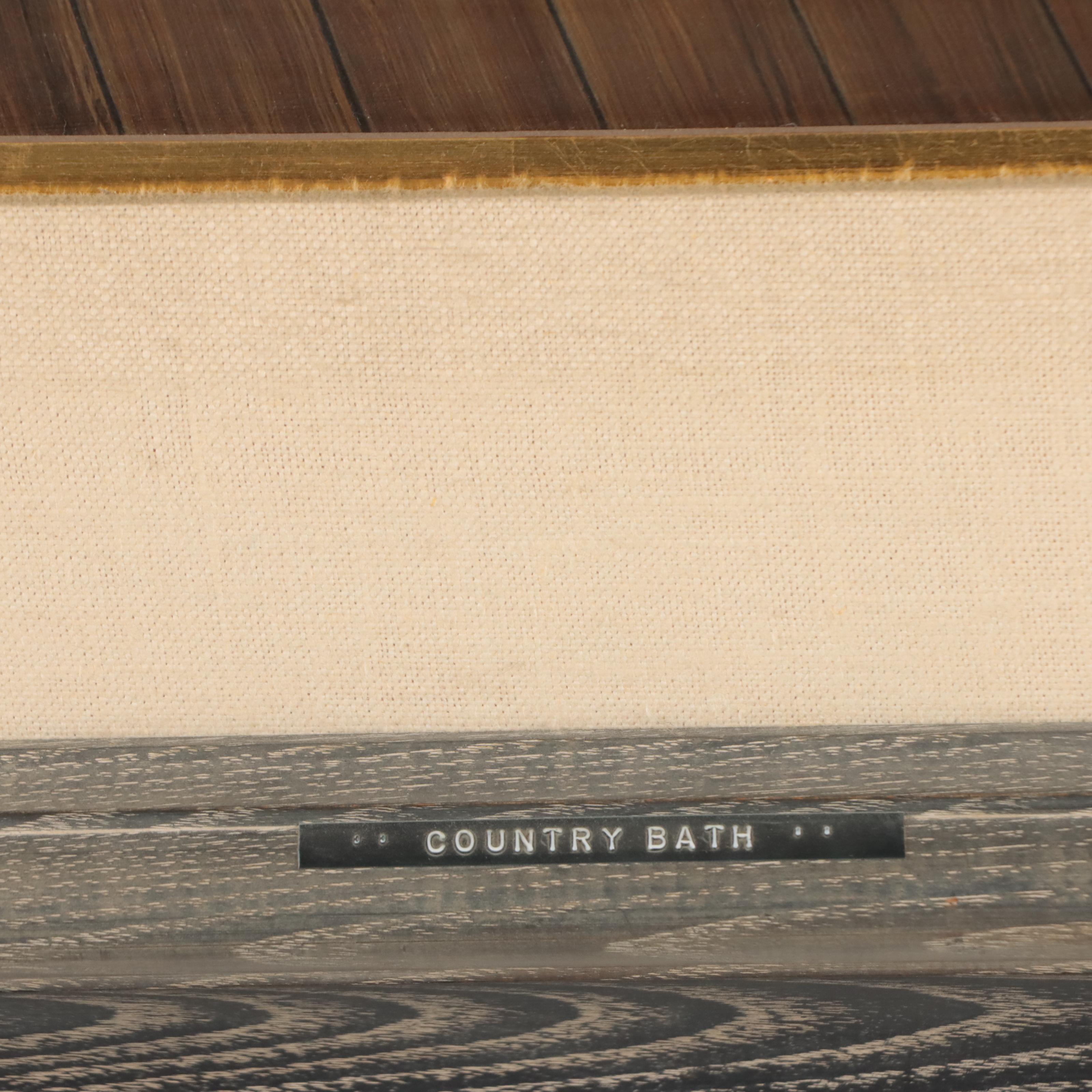 Joseph Manning Tempera Painting "Country Bath"