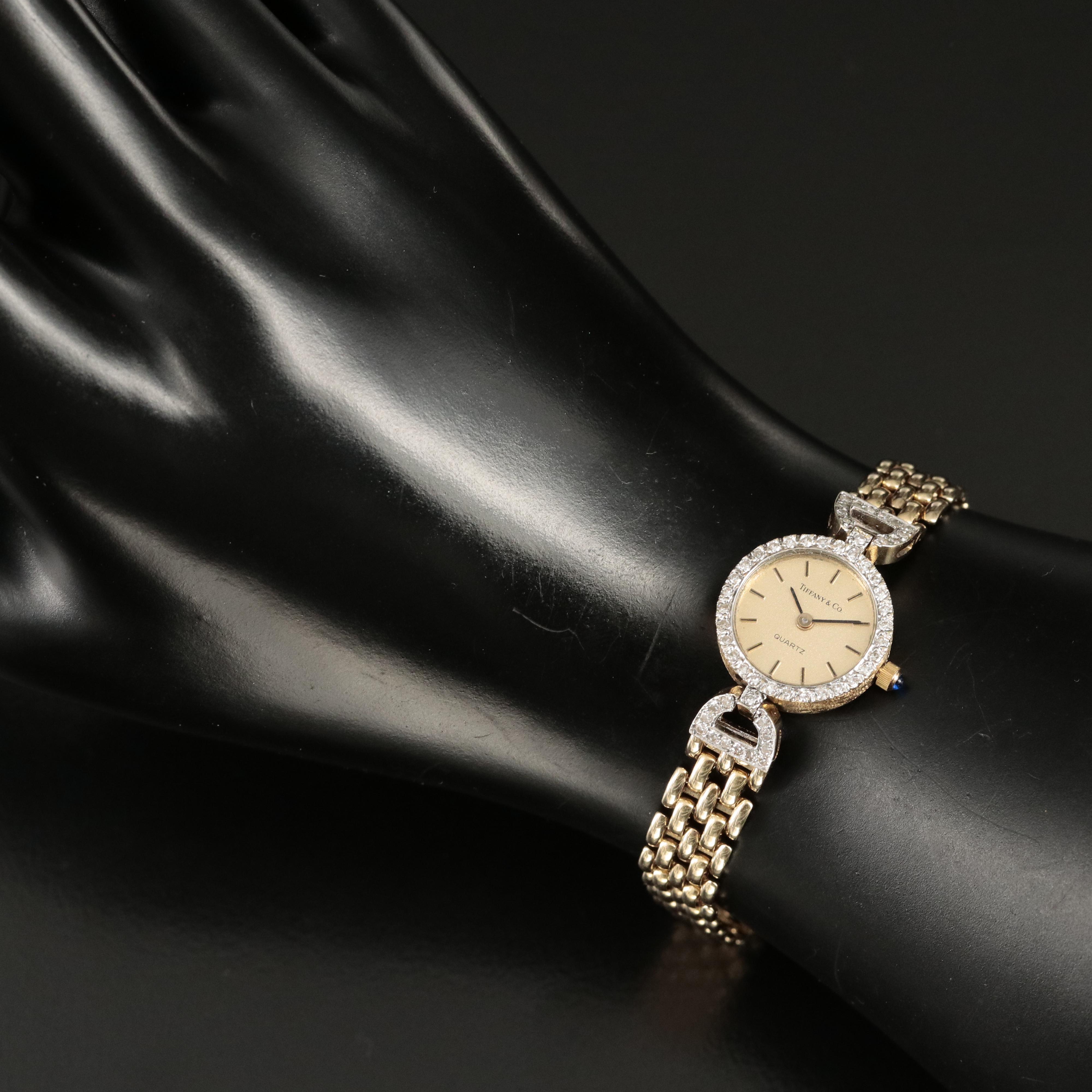 14K Cyma Diamond Quartz Watch for Tiffany & Co.