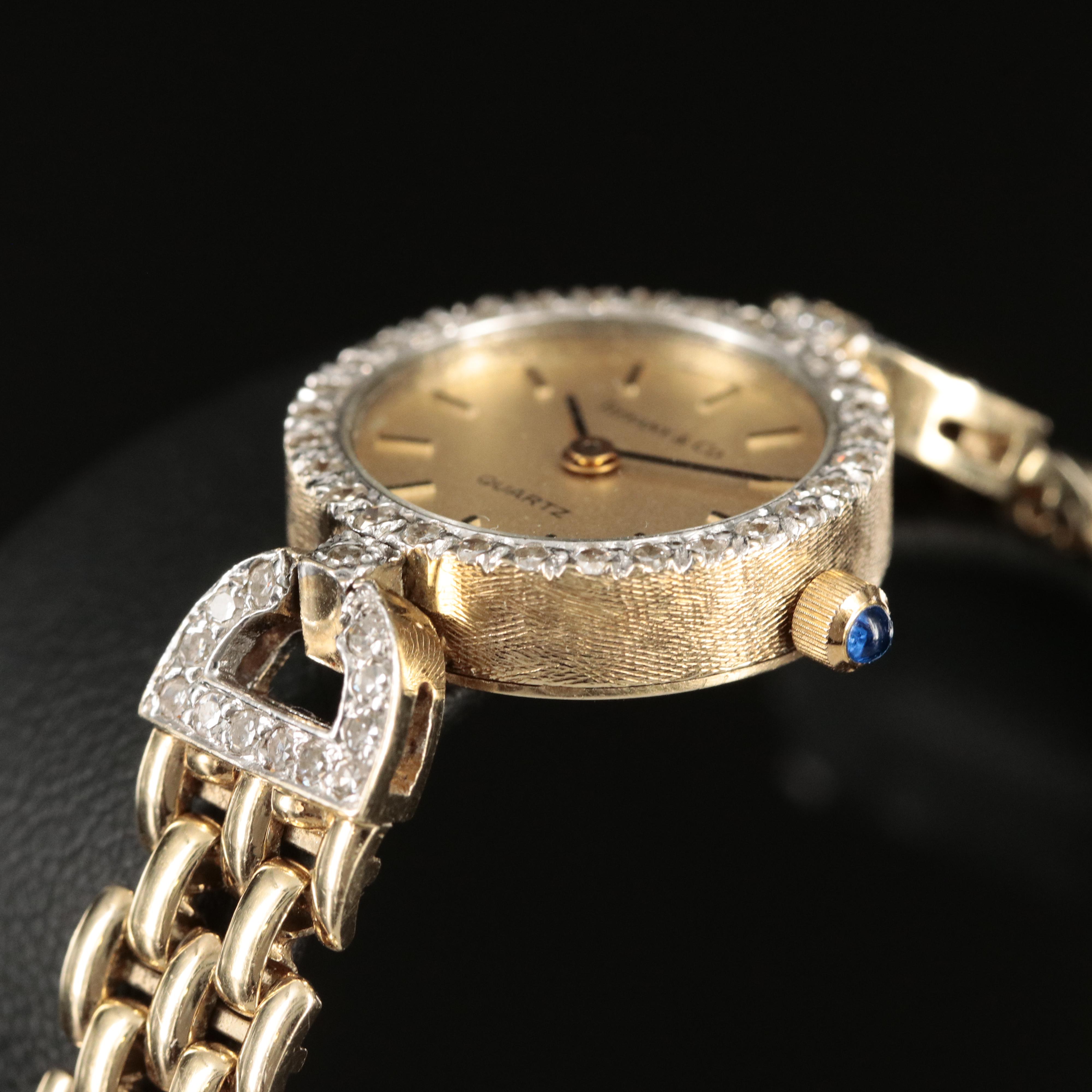 14K Cyma Diamond Quartz Watch for Tiffany & Co.