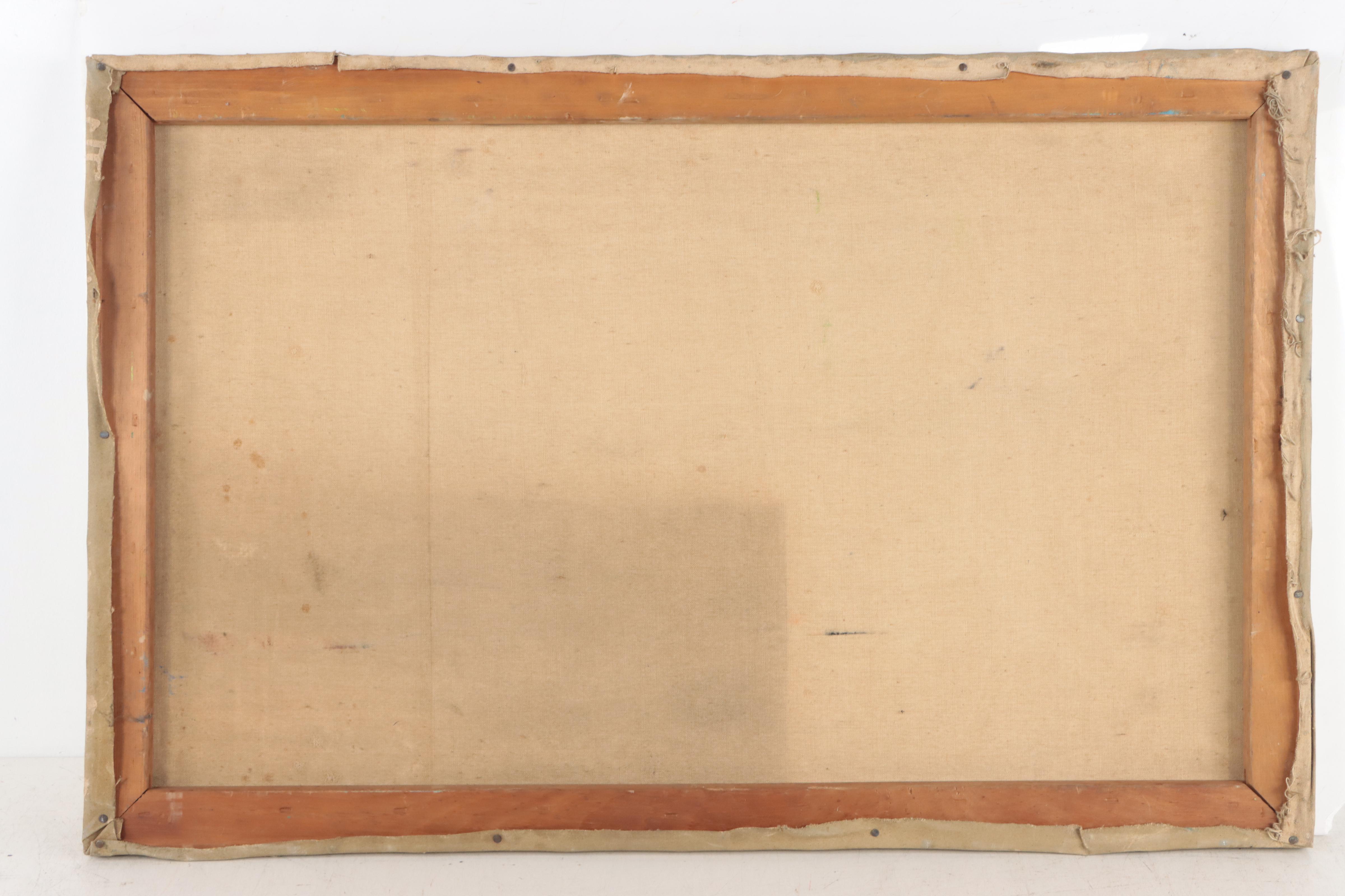 Regionalist Farm Landscape Oil Painting, Circa 1940