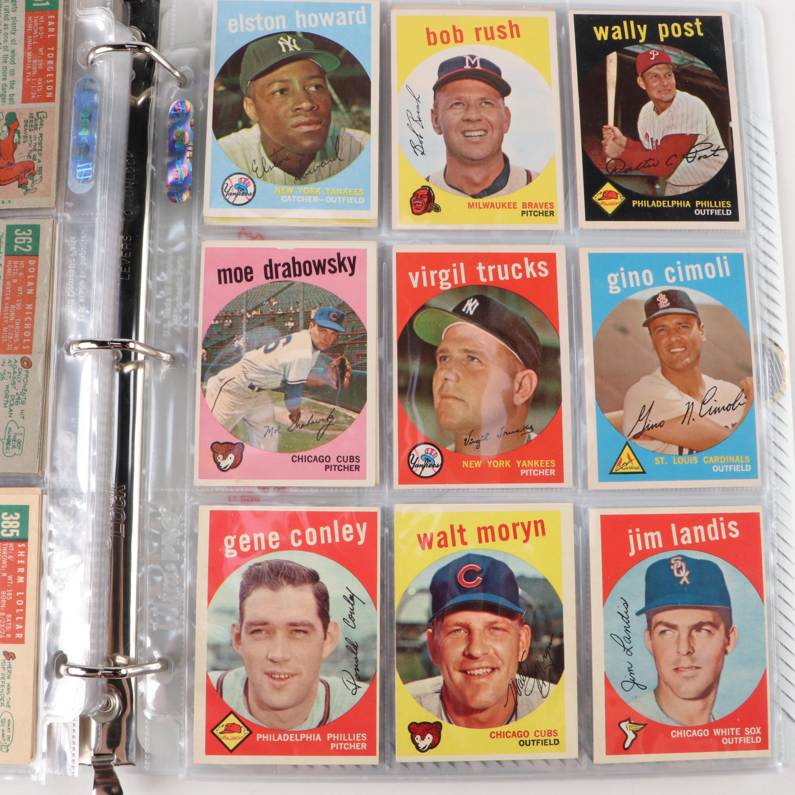 1959 Topps Baseball Cards with Stan Williams, Brooks Robinson, and More