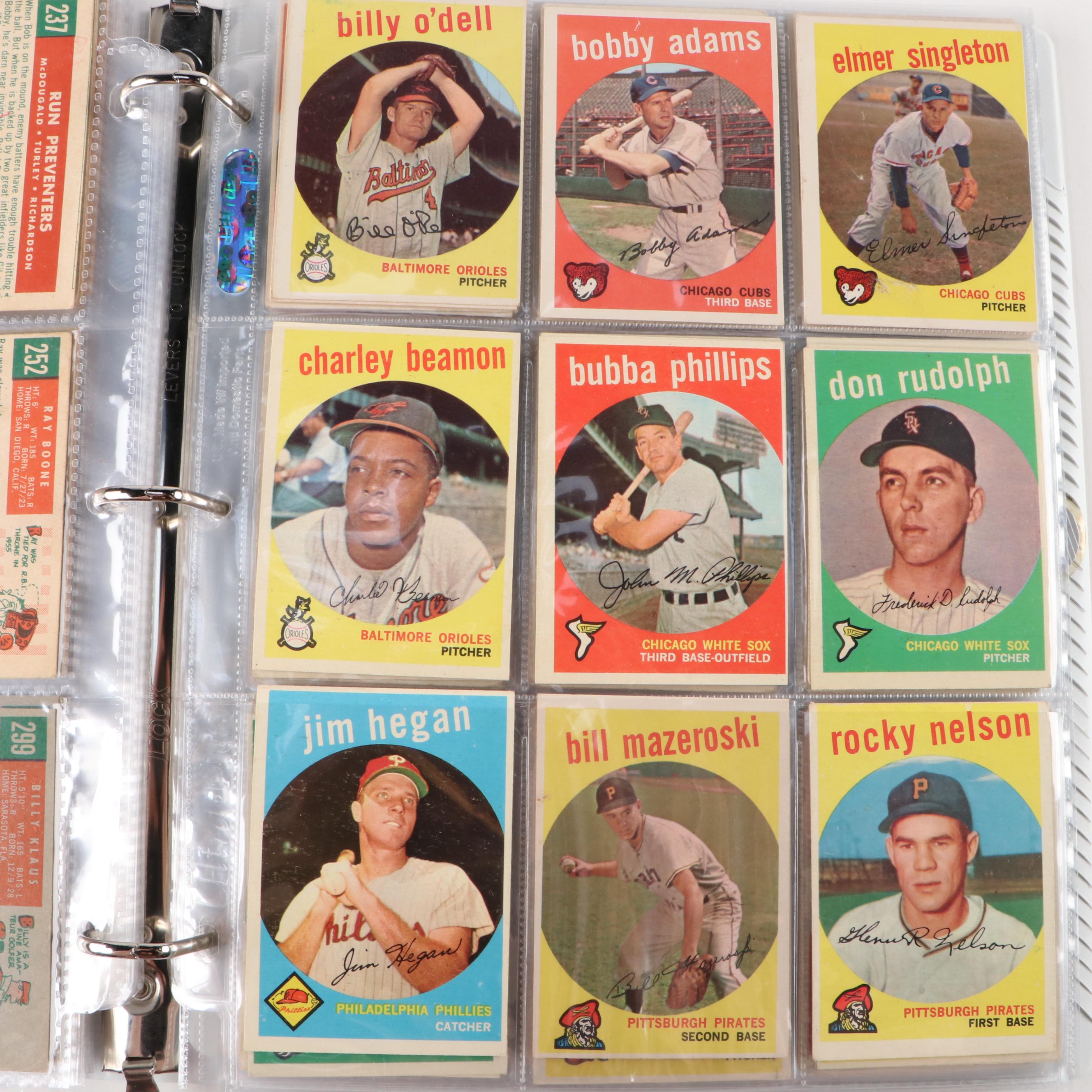 1959 Topps Baseball Cards with Stan Williams, Brooks Robinson, and More