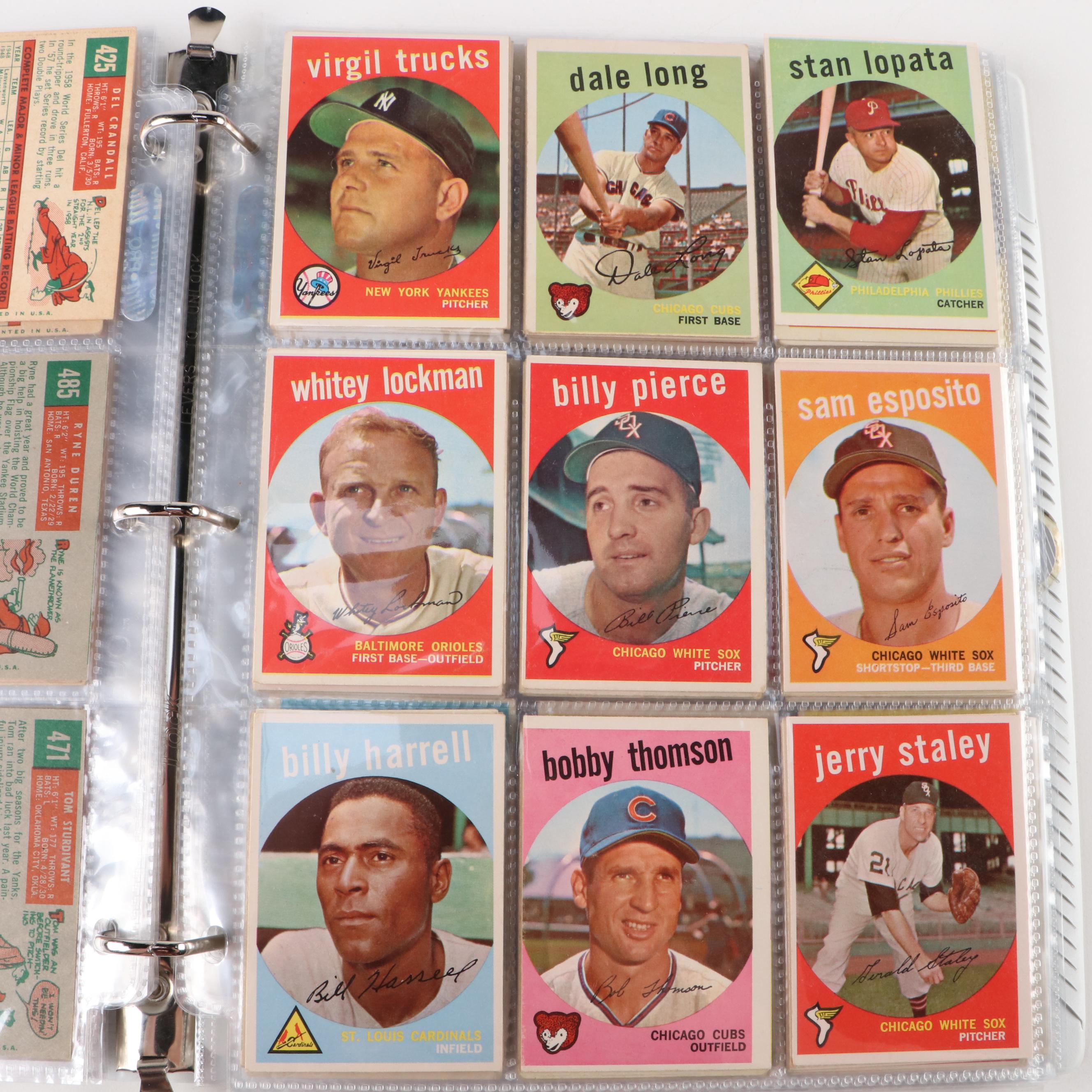1959 Topps Baseball Cards with Stan Williams, Brooks Robinson, and More
