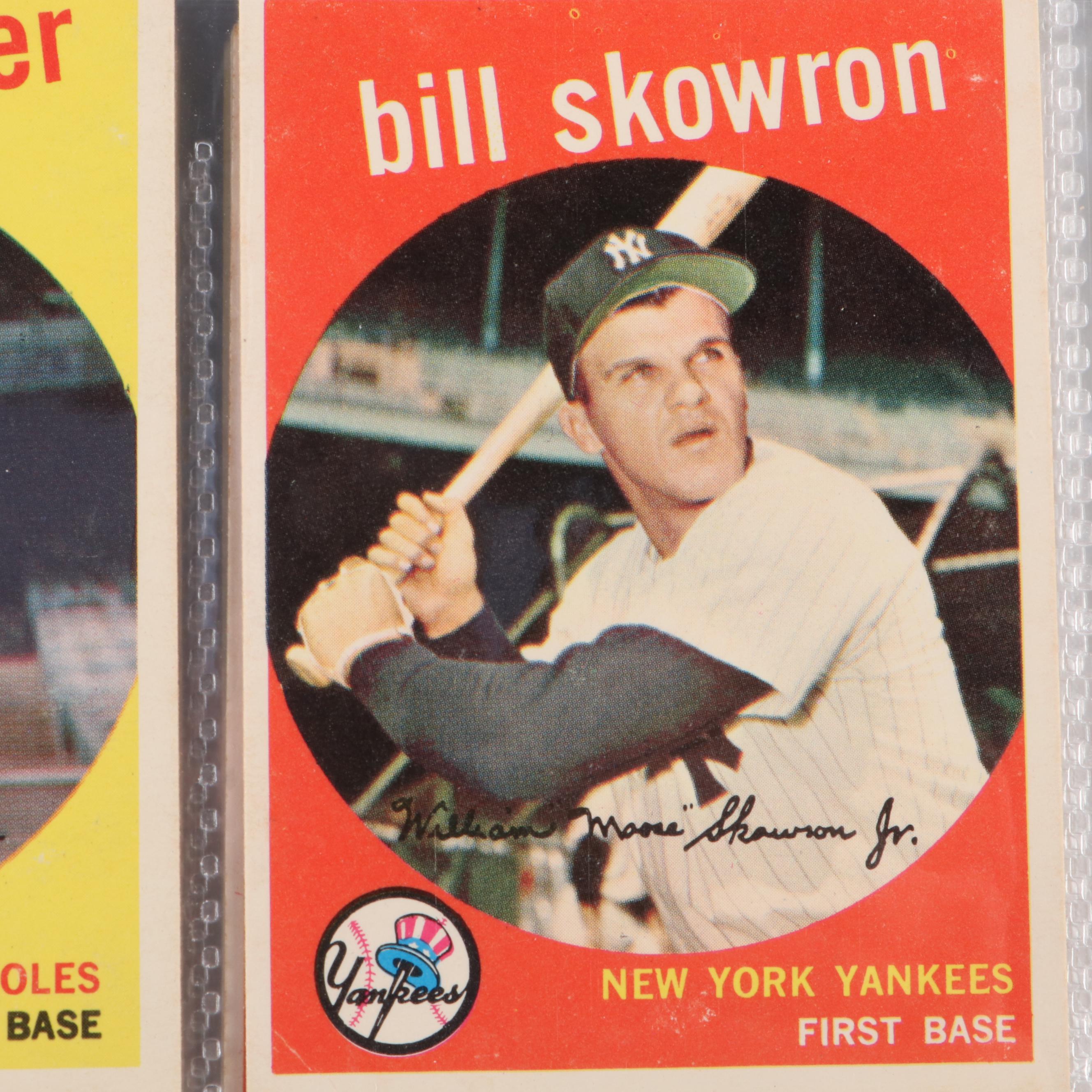 1959 Topps Baseball Cards with Stan Williams, Brooks Robinson, and More