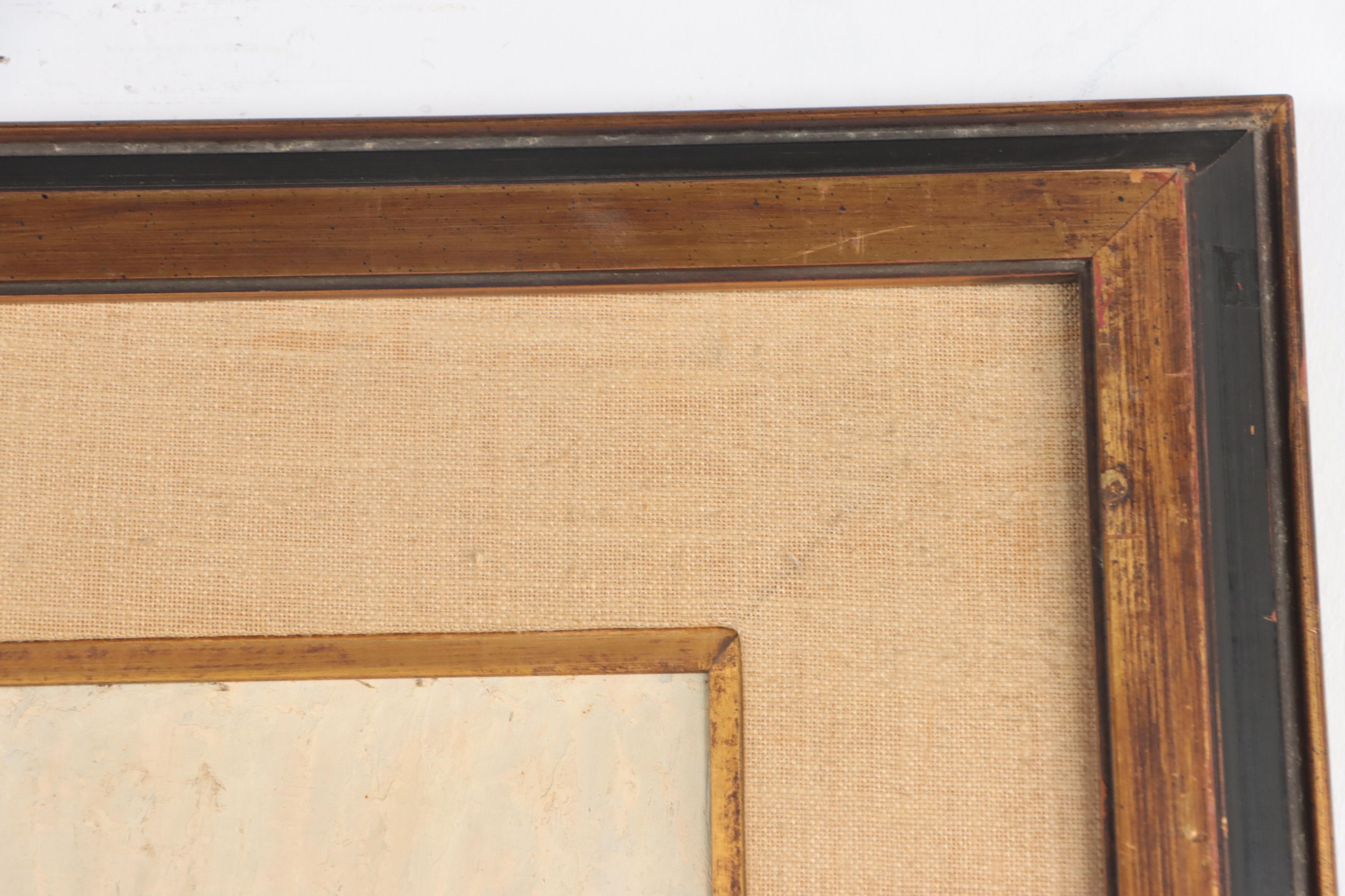 Philip B. White Coastal Landscape Oil Painting "Low Tide," 1961